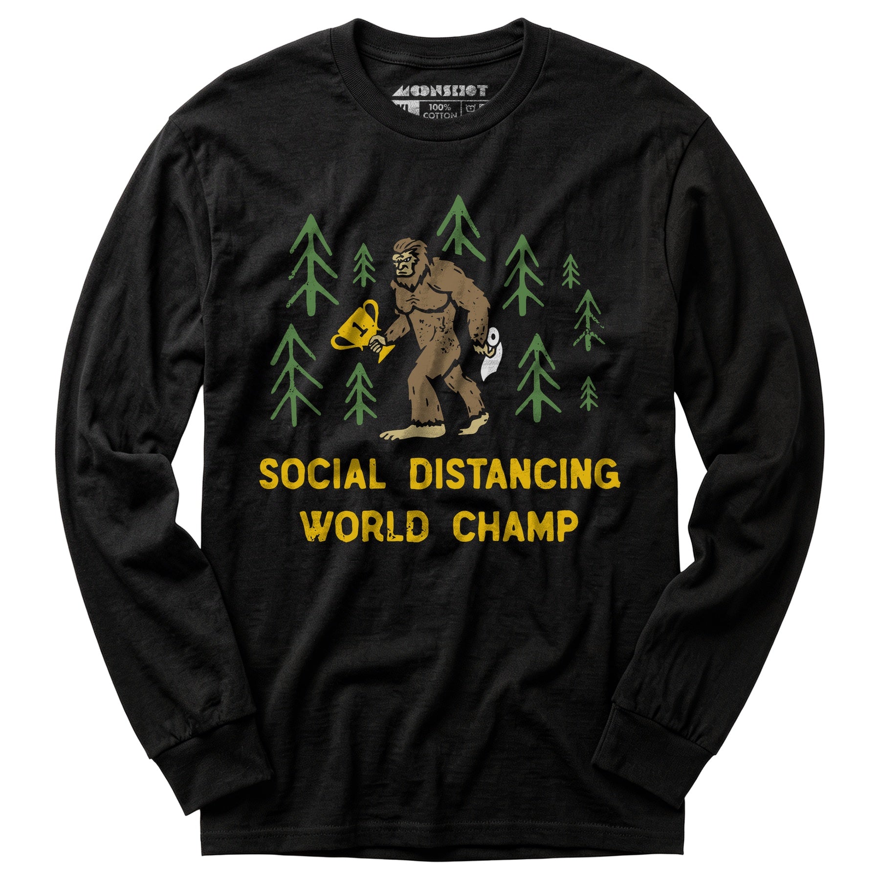Bigfoot Social Distancing World Champ - Long Sleeve T-Shirt