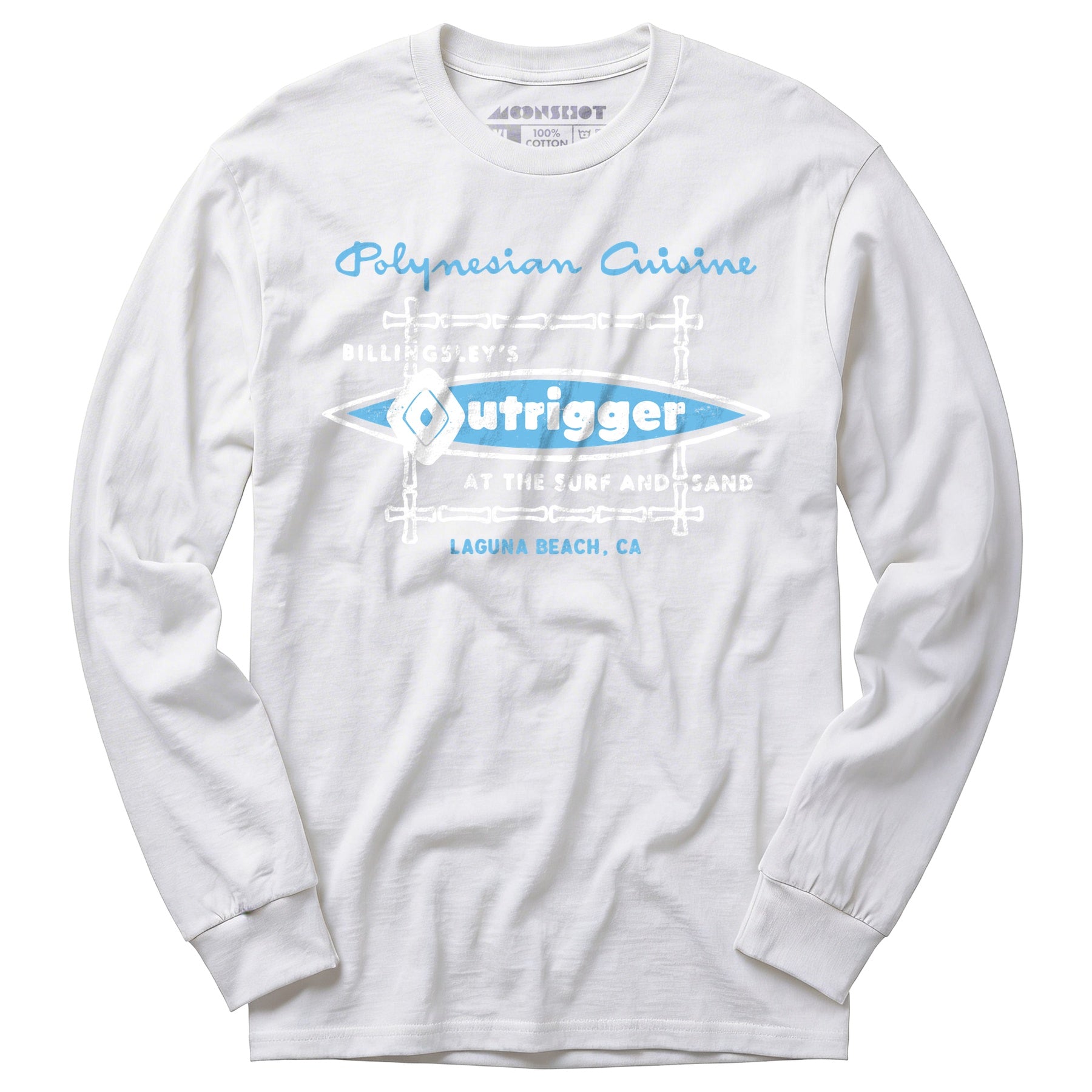 Billingsley's Outrigger - Laguna Beach, CA - Vintage Tiki Bar - Long Sleeve T-Shirt