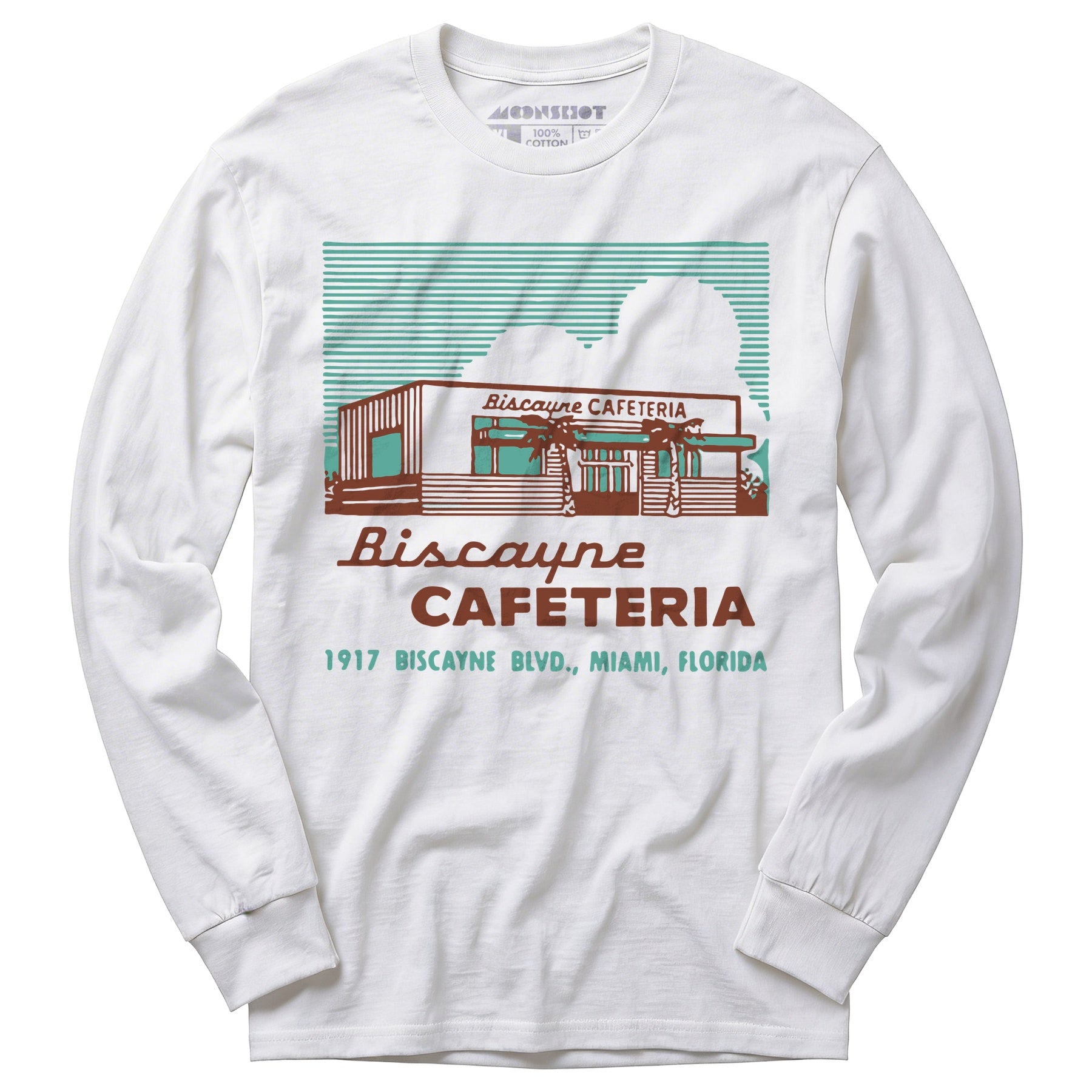 Biscayne Cafeteria - Miami, FL - Vintage Restaurant - Long Sleeve T-Shirt