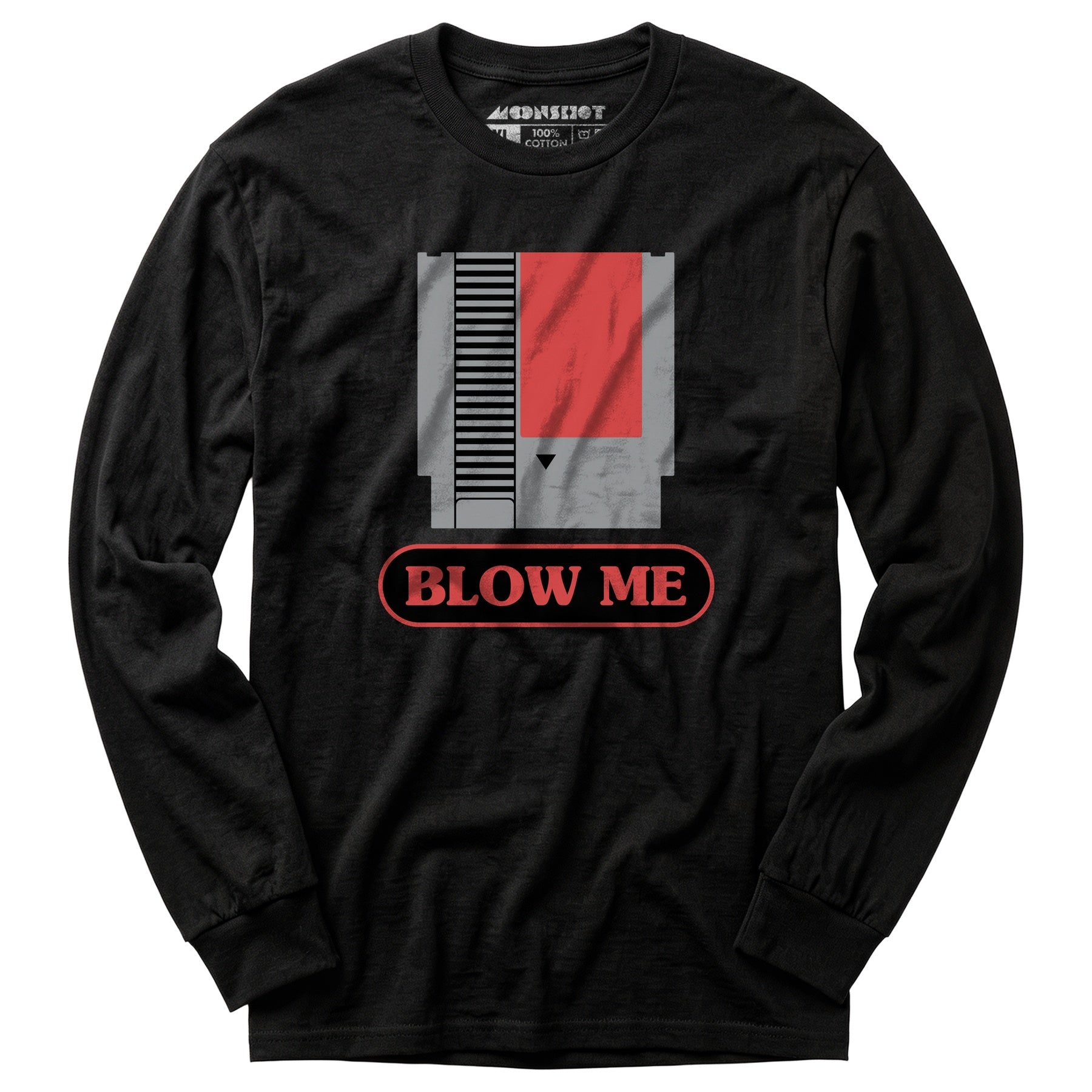 Blow Me NES Cartridge Parody - Long Sleeve T-Shirt