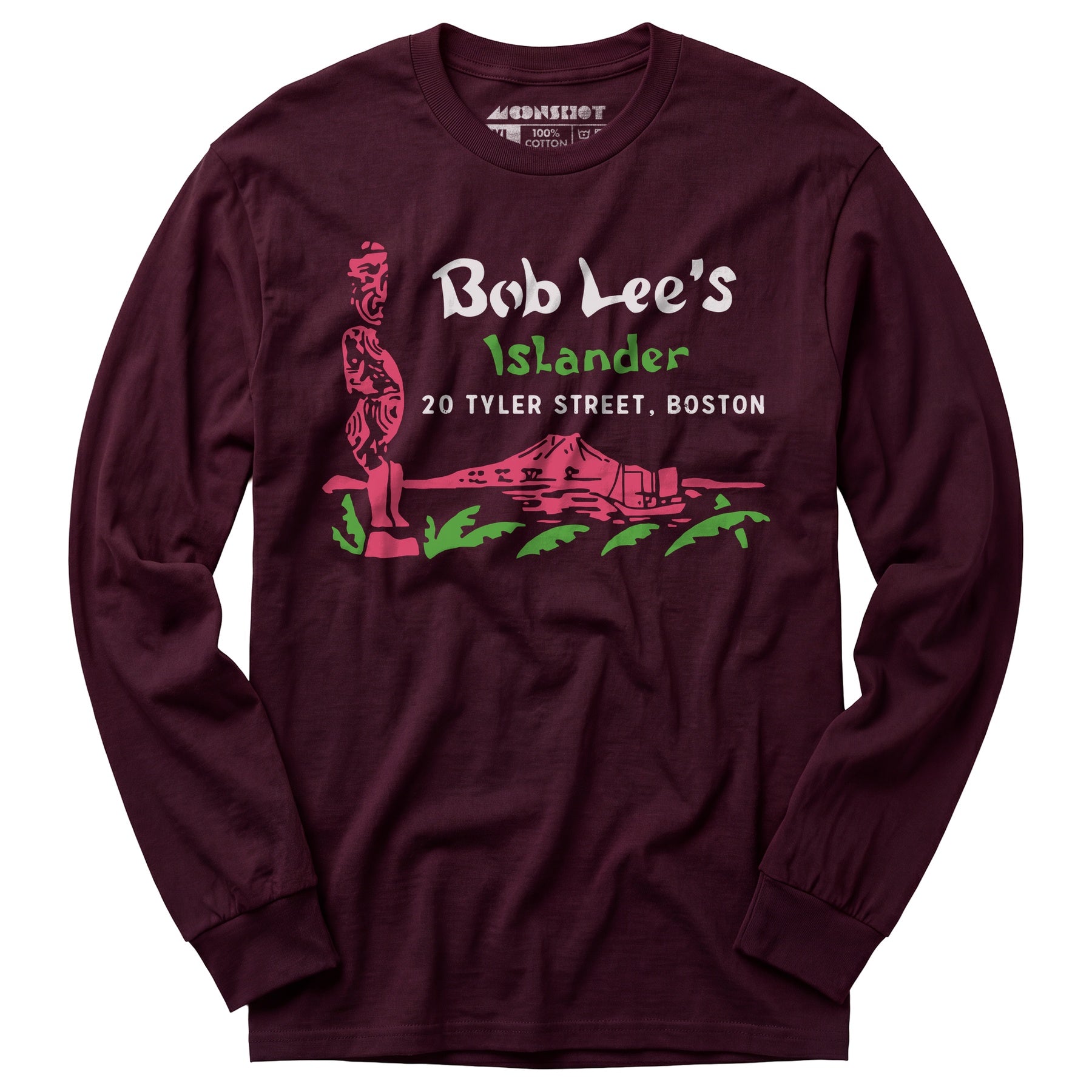 Bob Lee's Islander - Boston, MA - Vintage Tiki Bar - Long Sleeve T-Shirt