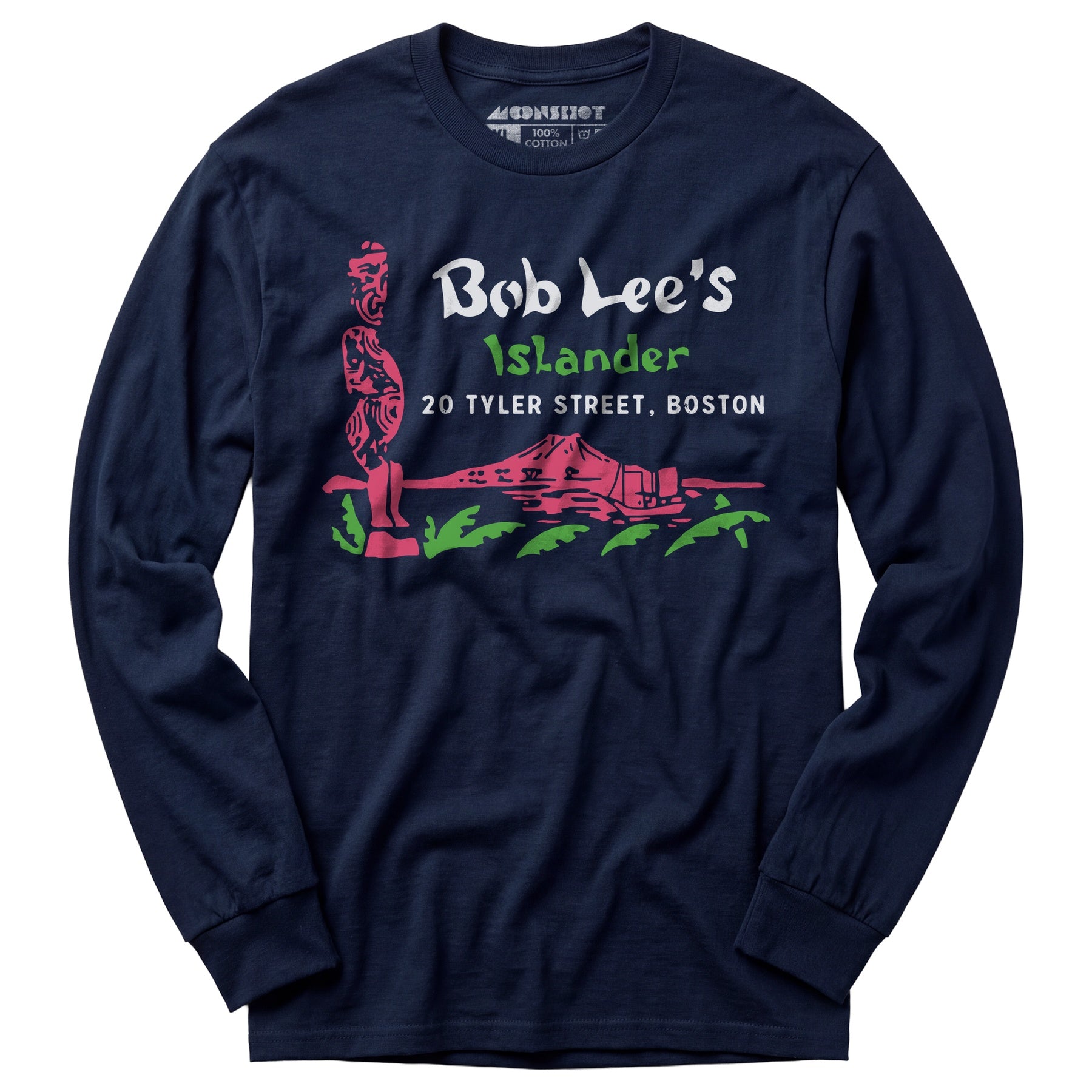 Bob Lee's Islander - Boston, MA - Vintage Tiki Bar - Long Sleeve T-Shirt