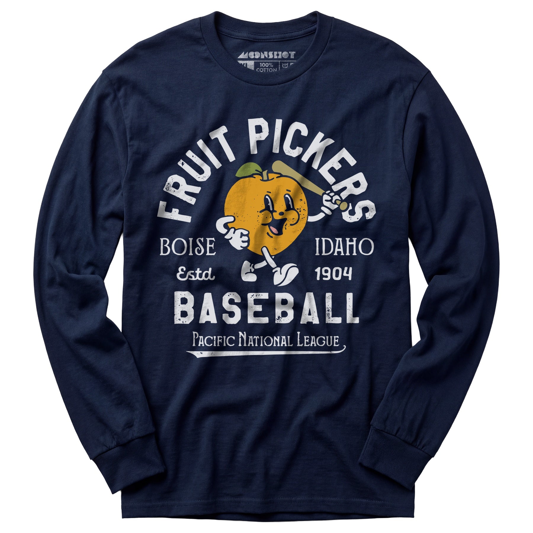 Boise Fruit Pickers - Idaho - Vintage Defunct Baseball Teams - Long Sleeve T-Shirt