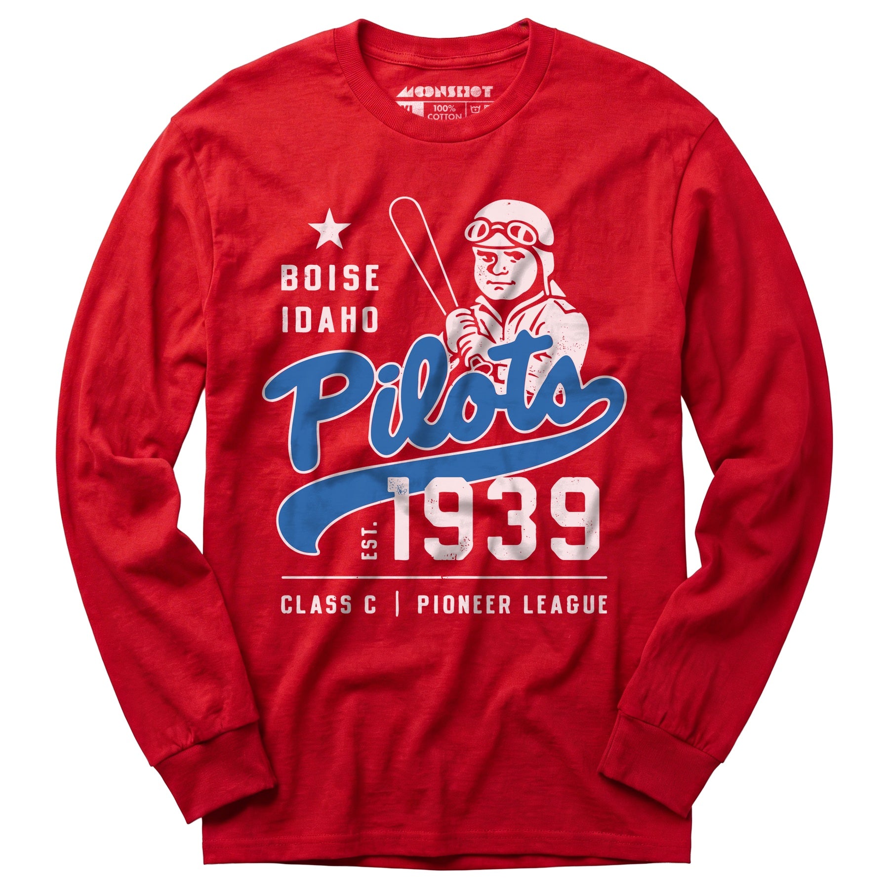 Boise Pilots - Idaho - Vintage Defunct Baseball Teams - Long Sleeve T-Shirt