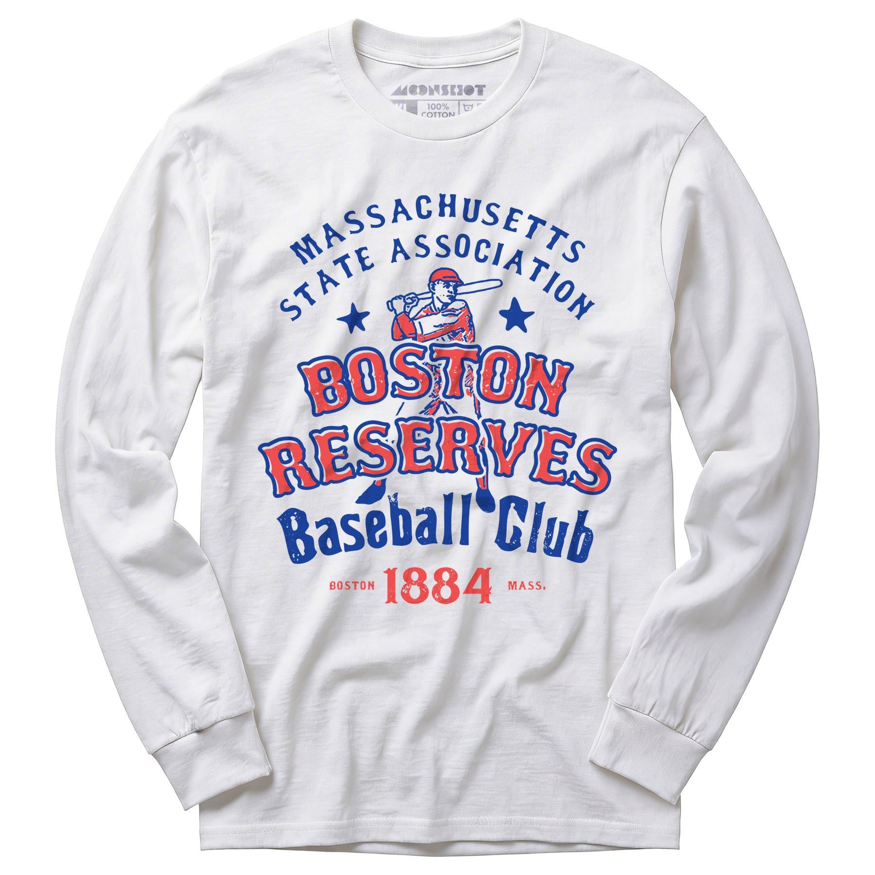 Boston Reserves - Massachusetts - Vintage Defunct Baseball Teams - Long Sleeve T-Shirt