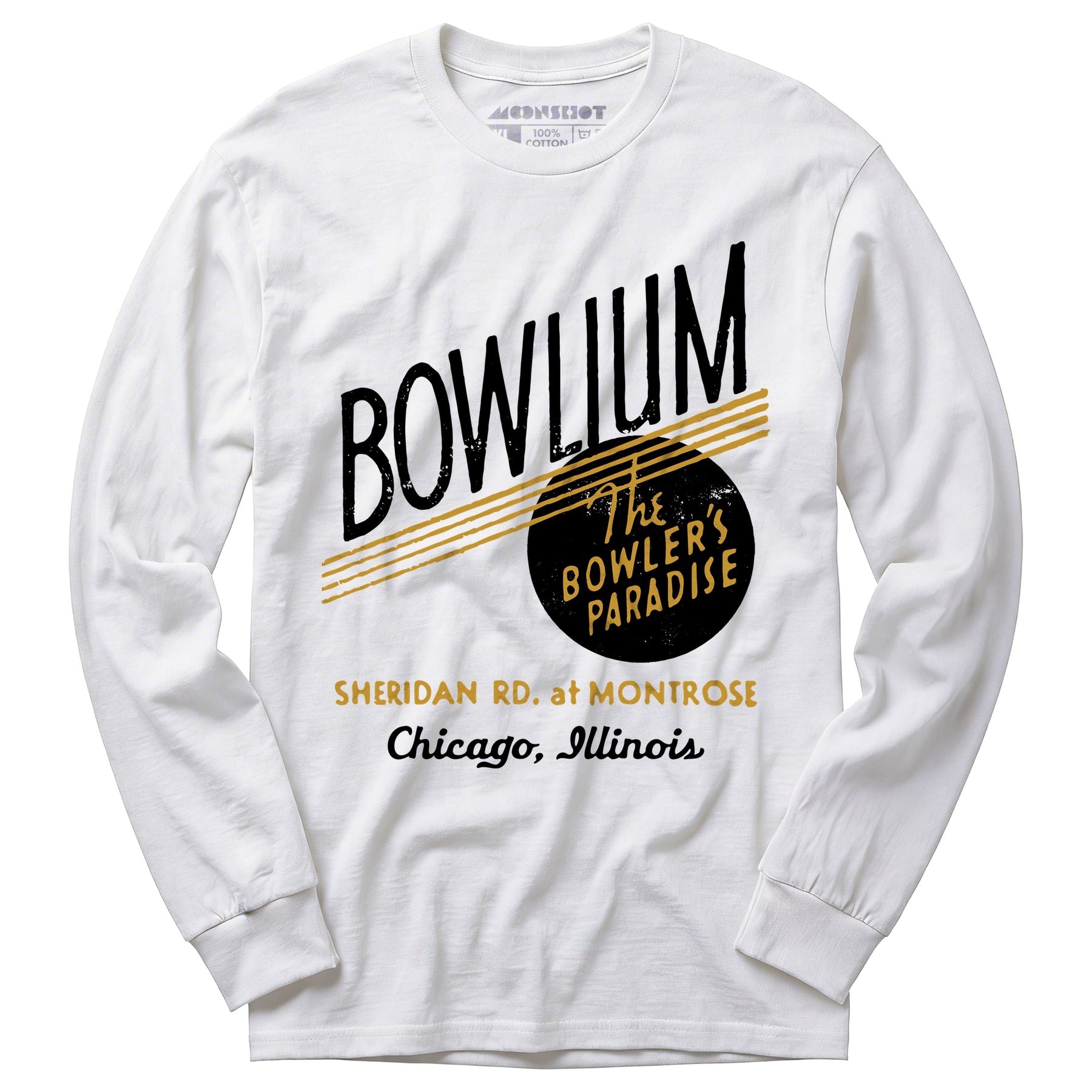 Bowlium - Chicago, IL - Vintage Bowling Alley - Long Sleeve T-Shirt
