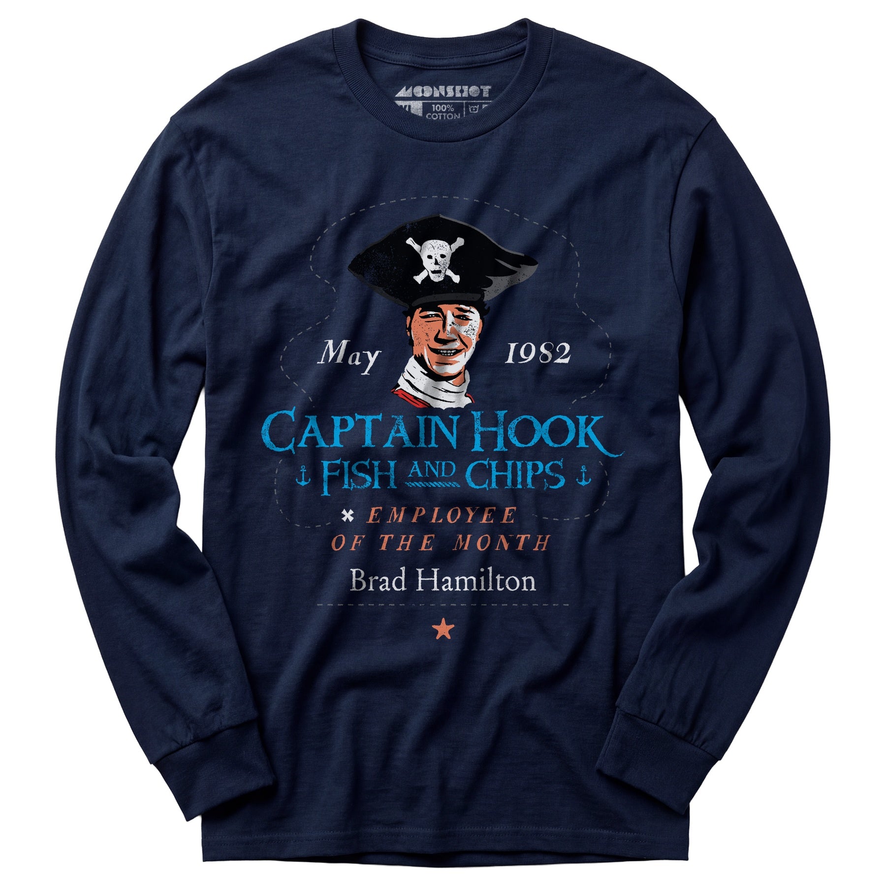 Brad Hamilton - Captain Hook Fish & Chips - Long Sleeve T-Shirt