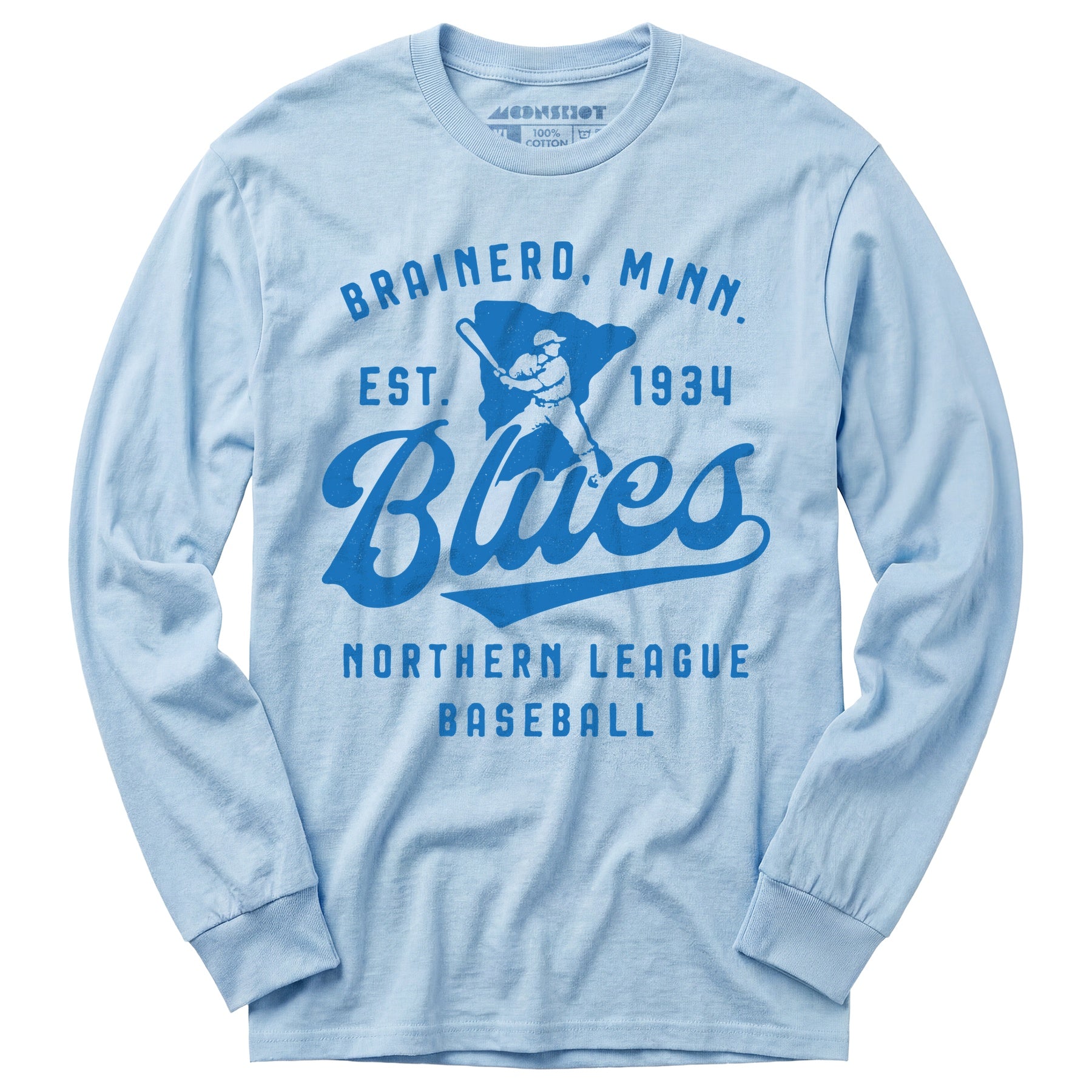Brainerd Blues - Minnesota - Vintage Defunct Baseball Teams - Long Sleeve T-Shirt