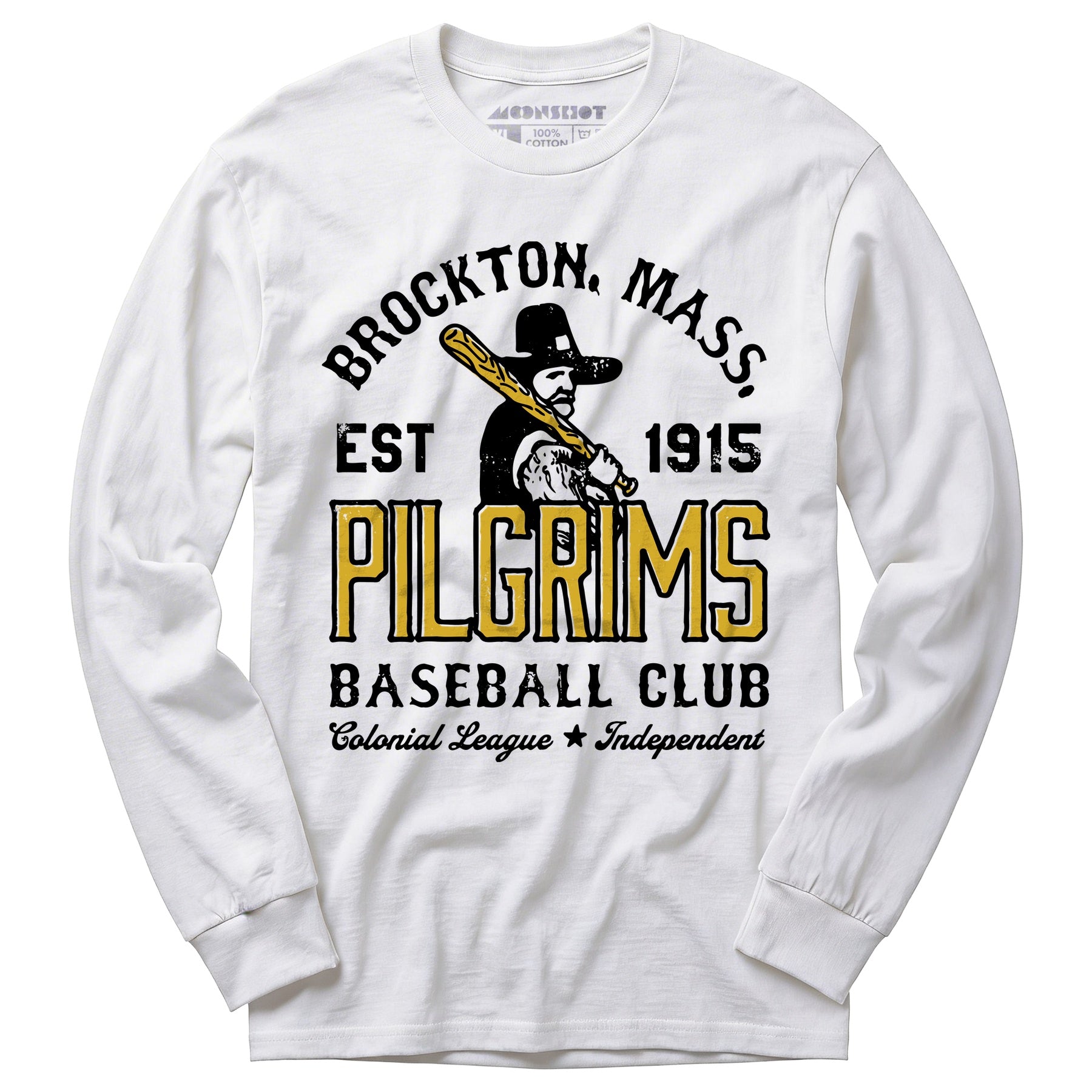 Brockton Pilgrims - Massachusetts - Vintage Defunct Baseball Teams - Long Sleeve T-Shirt