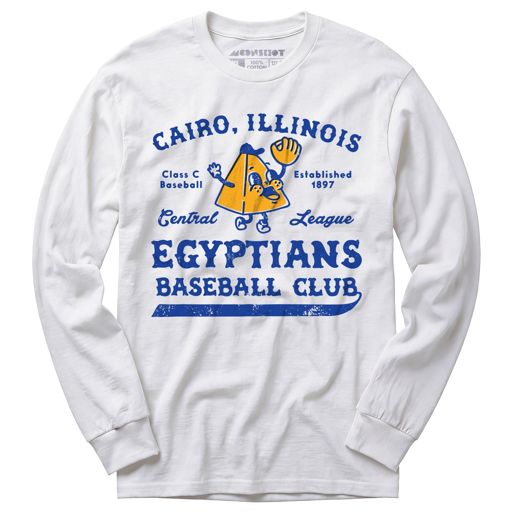 Cairo Egyptians - Illinois - Vintage Defunct Baseball Teams - Long Sleeve T-Shirt