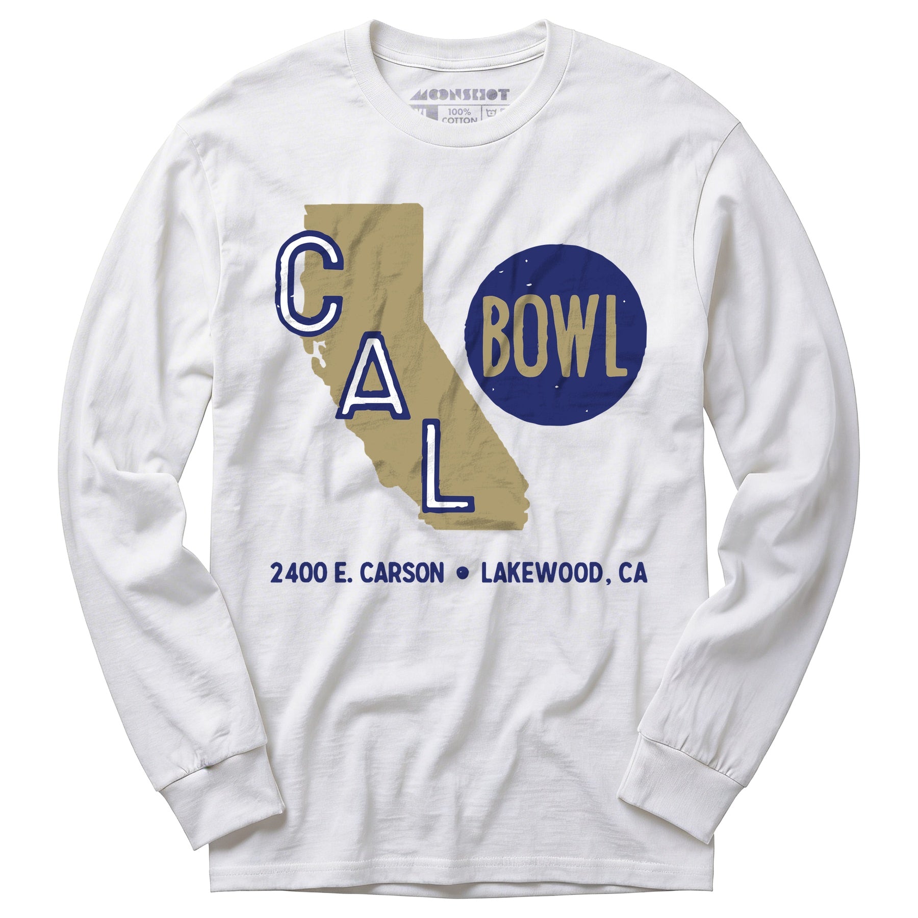 Cal Bowl - Lakewood, CA - Vintage Bowling Alley - Long Sleeve T-Shirt