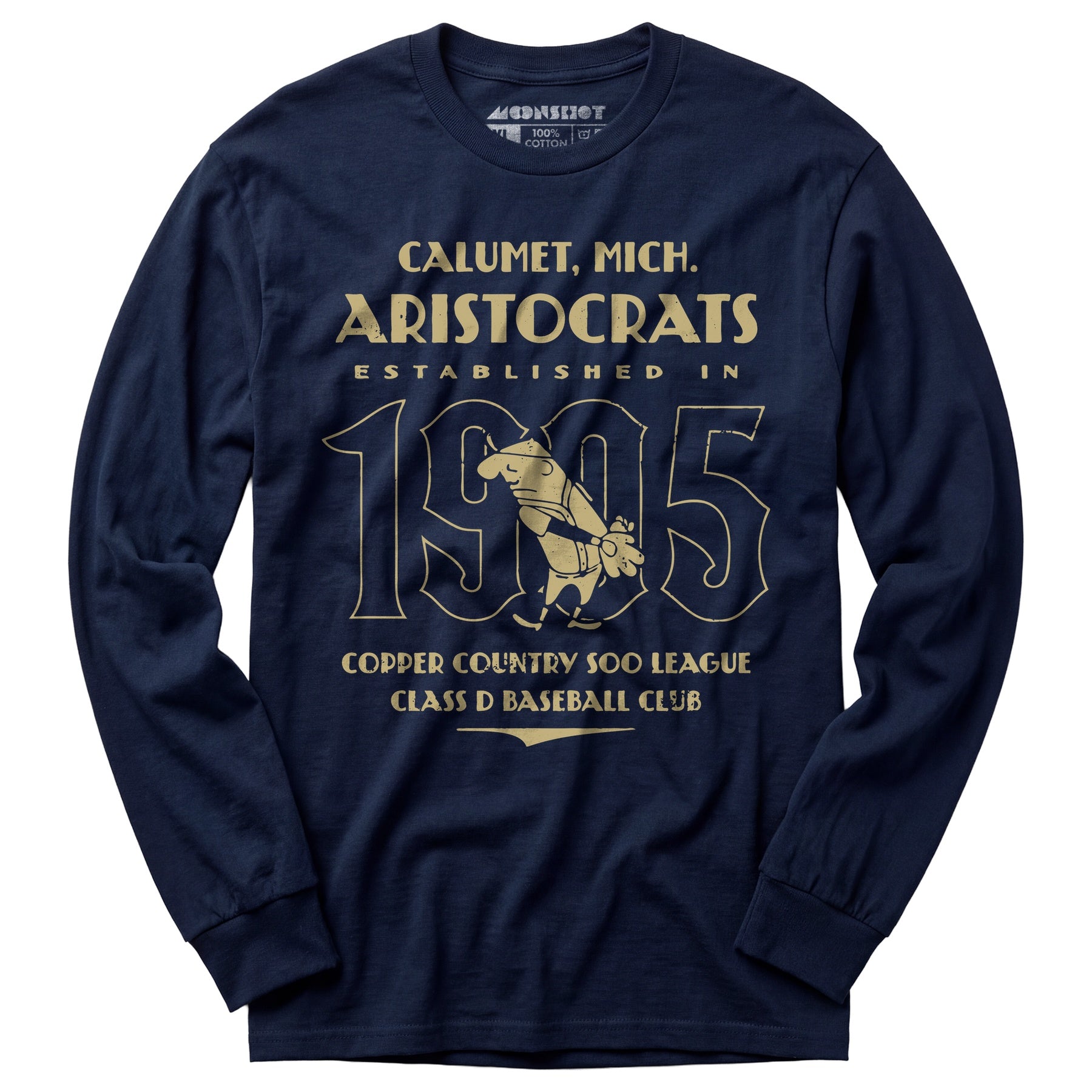 Calumet Aristocrats - Michigan - Vintage Defunct Baseball Teams - Long Sleeve T-Shirt