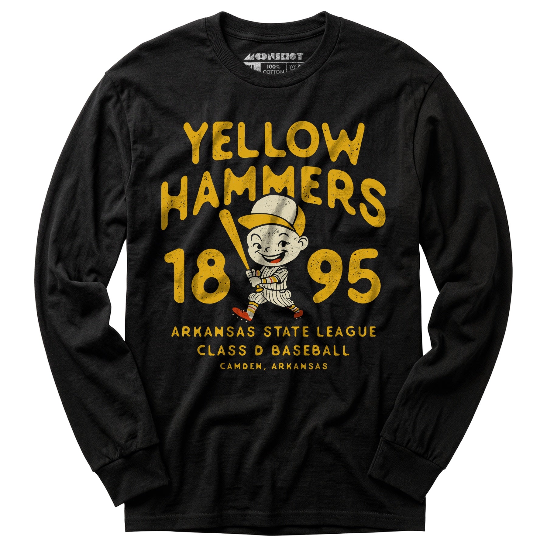 Camden Yellow Hammers - Arkansas - Vintage Defunct Baseball Teams - Long Sleeve T-Shirt