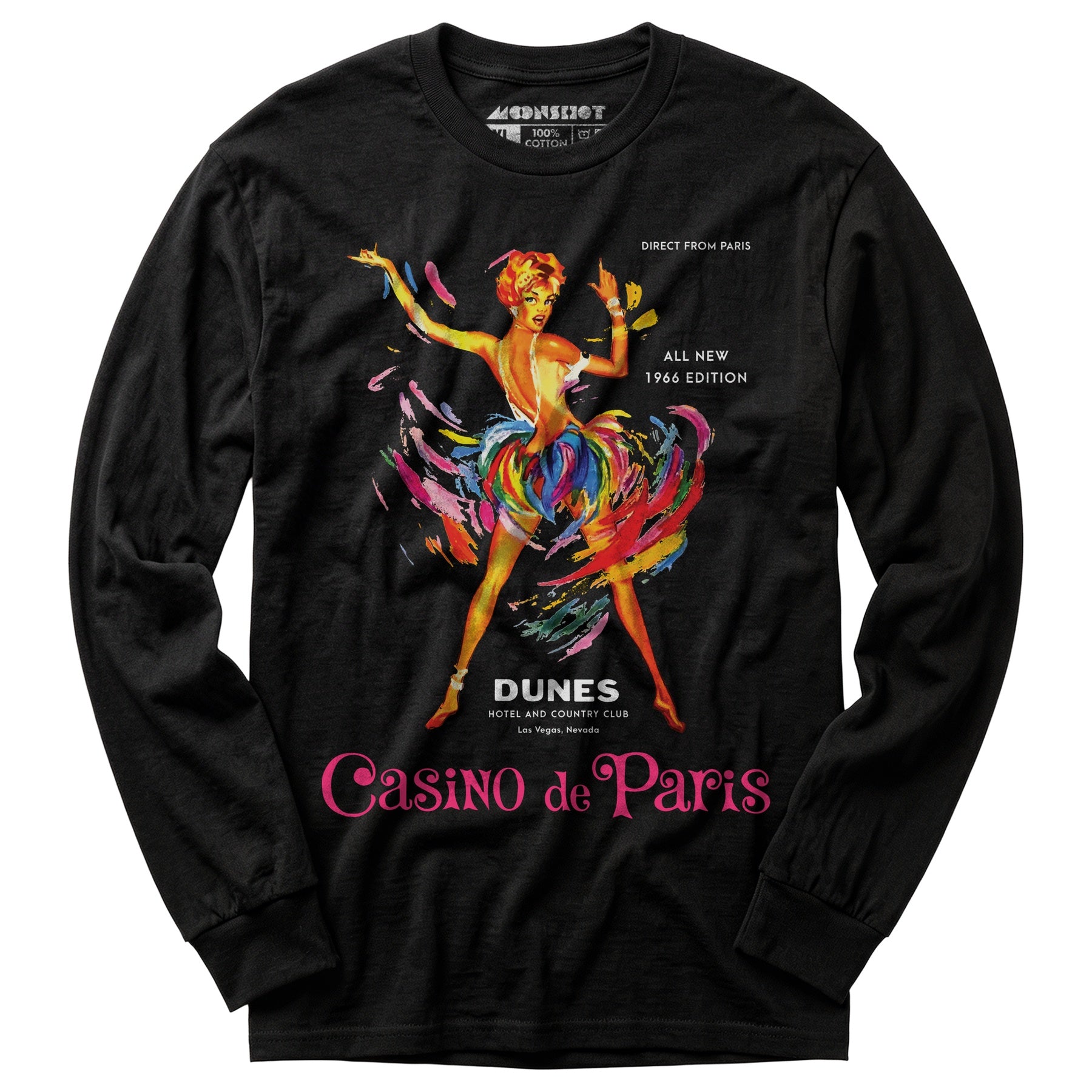 Casino de Paris at The Dunes - Vintage Las Vegas - Long Sleeve T-Shirt