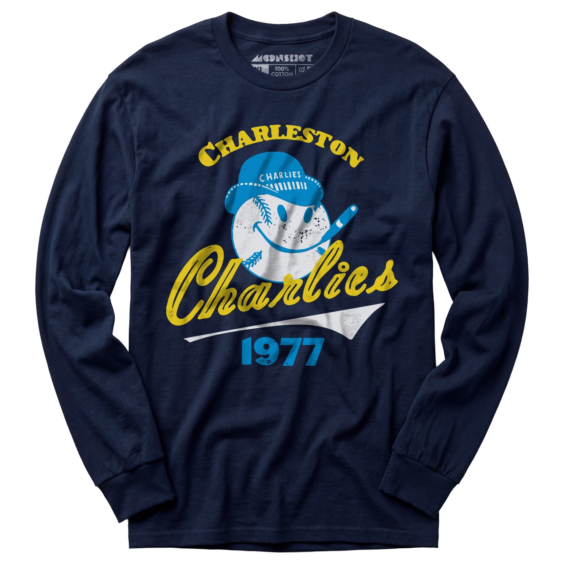 Charleston Charlies - West Virginia - Vintage Defunct Baseball Teams - Long Sleeve T-Shirt
