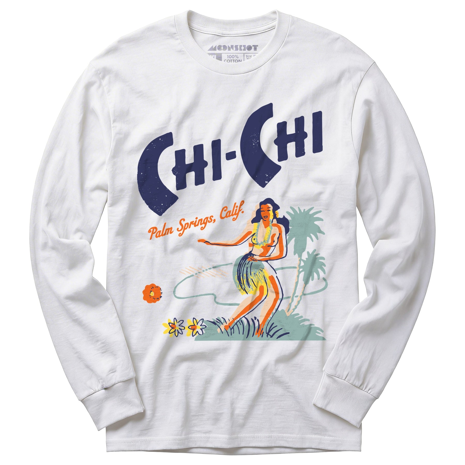 Chi Chi - Palm Springs, CA - Vintage Tiki Bar - Long Sleeve T-Shirt