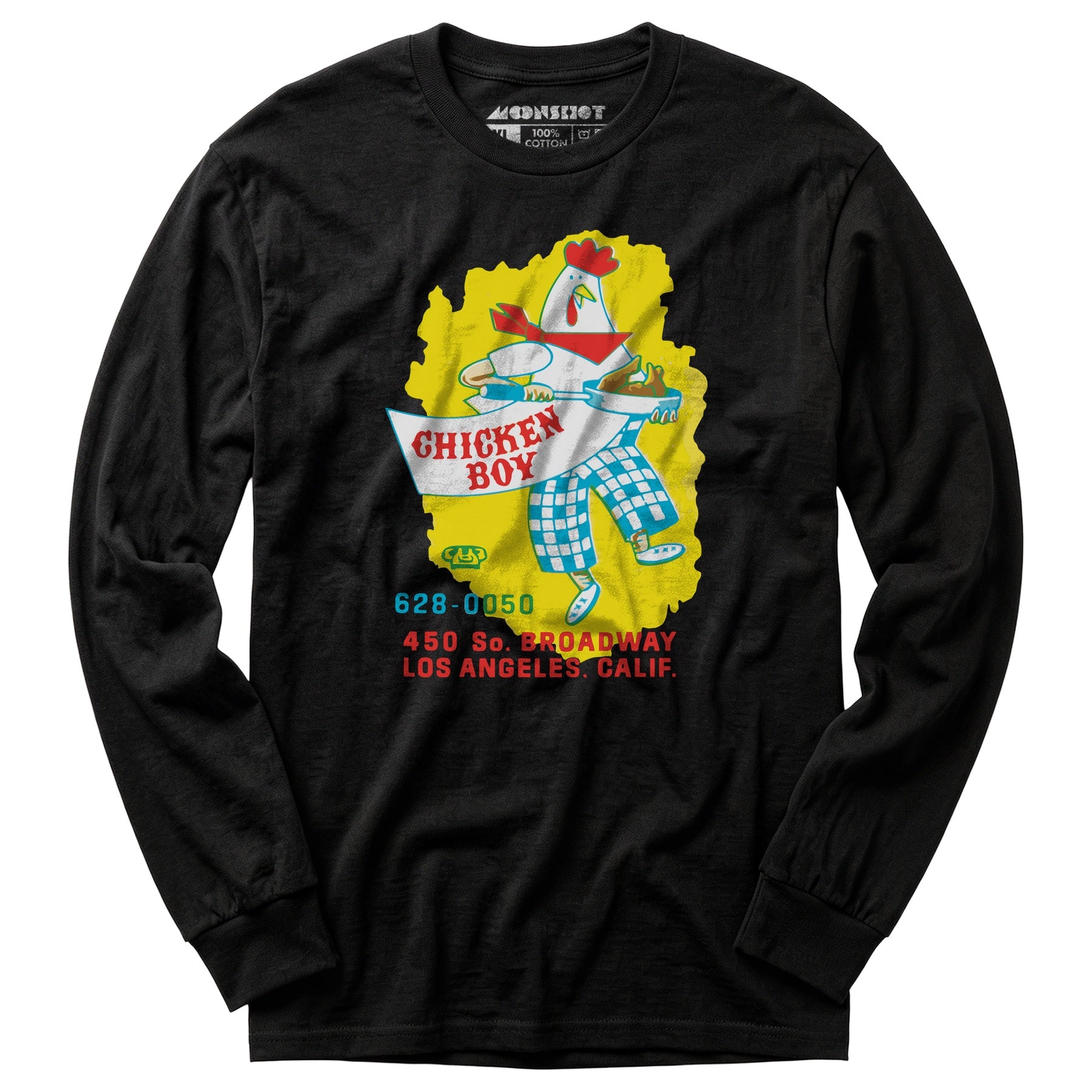 Chicken Boy - Los Angeles, CA - Vintage Restaurant - Long Sleeve T-Shirt