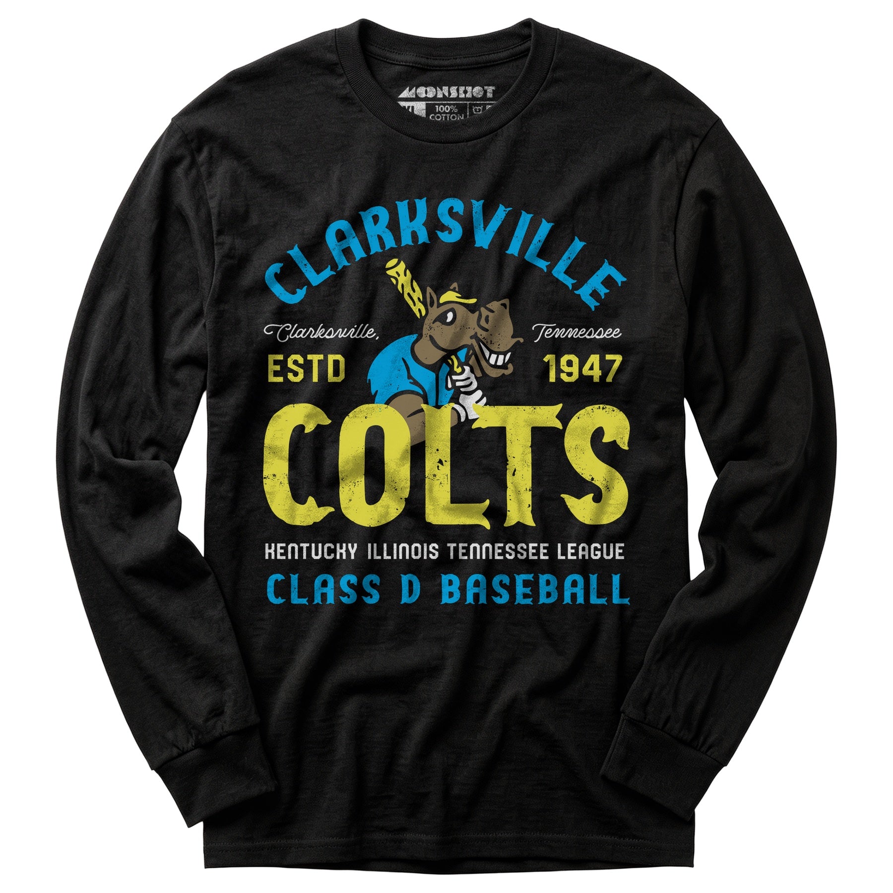 Clarksville Colts - Tennessee - Vintage Defunct Baseball Teams - Long Sleeve T-Shirt