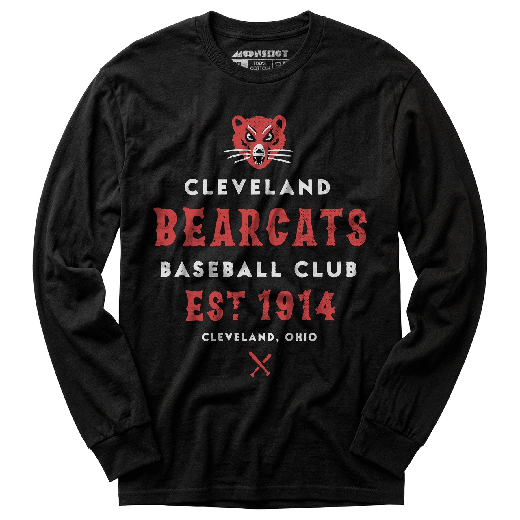 Cleveland Bearcats - Ohio - Vintage Defunct Baseball Teams - Long Sleeve T-Shirt