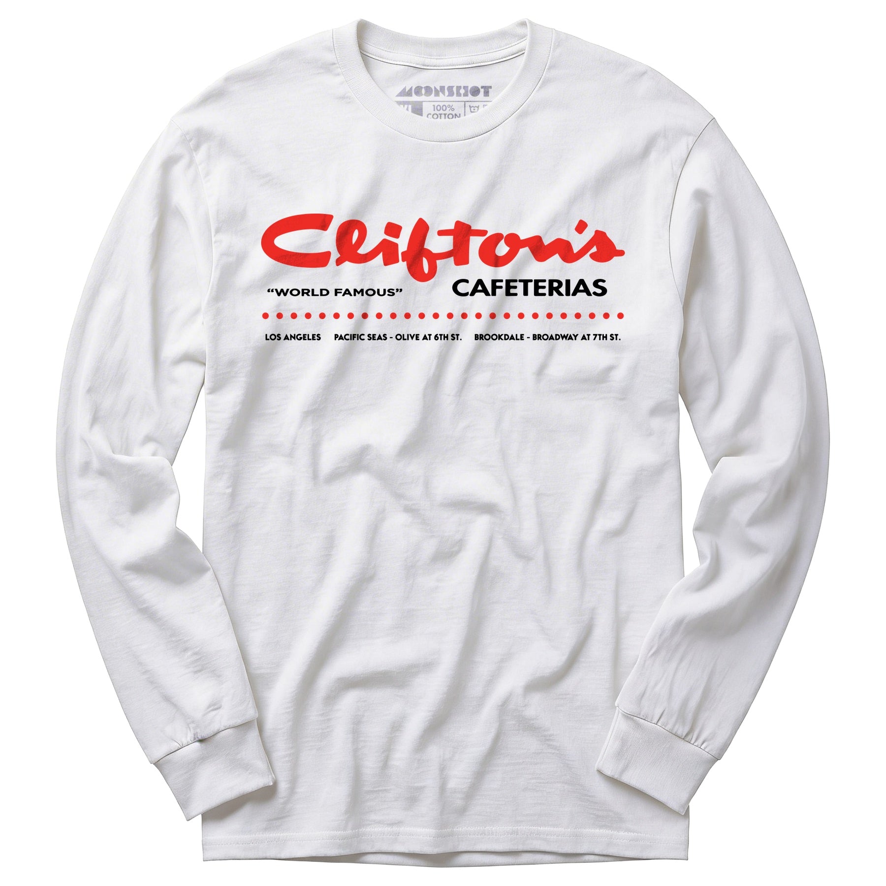 Clifton's Cafeterias - Los Angeles, CA - Vintage Restaurant - Long Sleeve T-Shirt