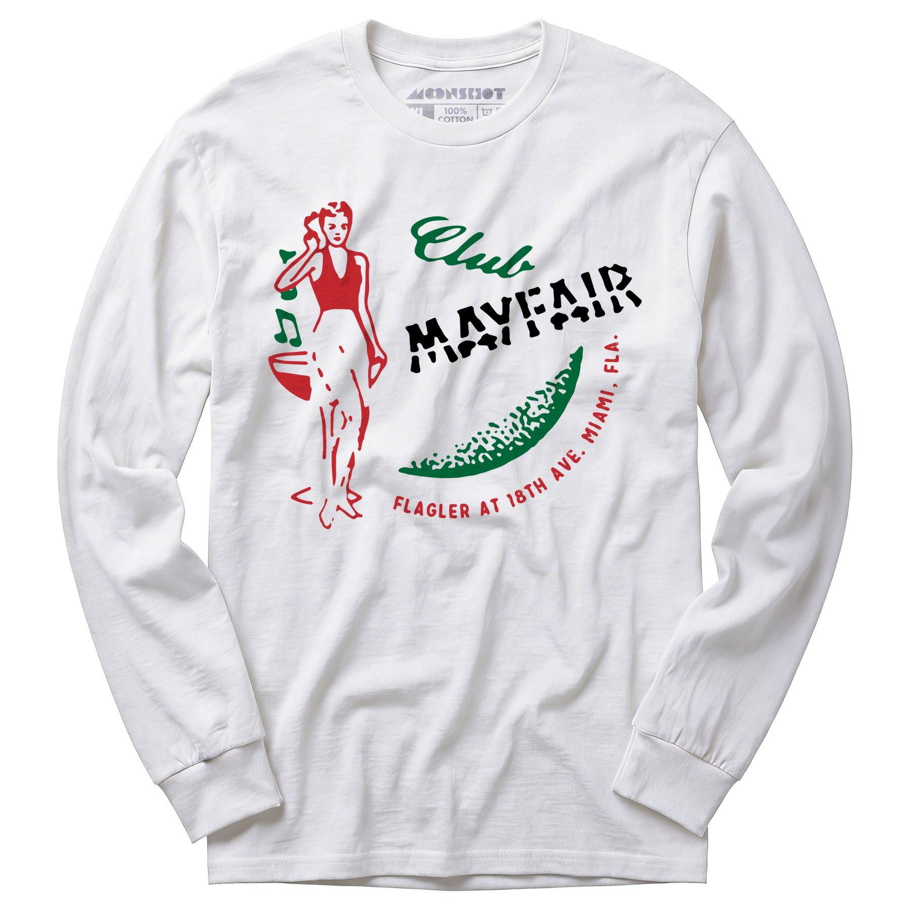 Club Mayfair - Miami, FL - Vintage Restaurant - Long Sleeve T-Shirt