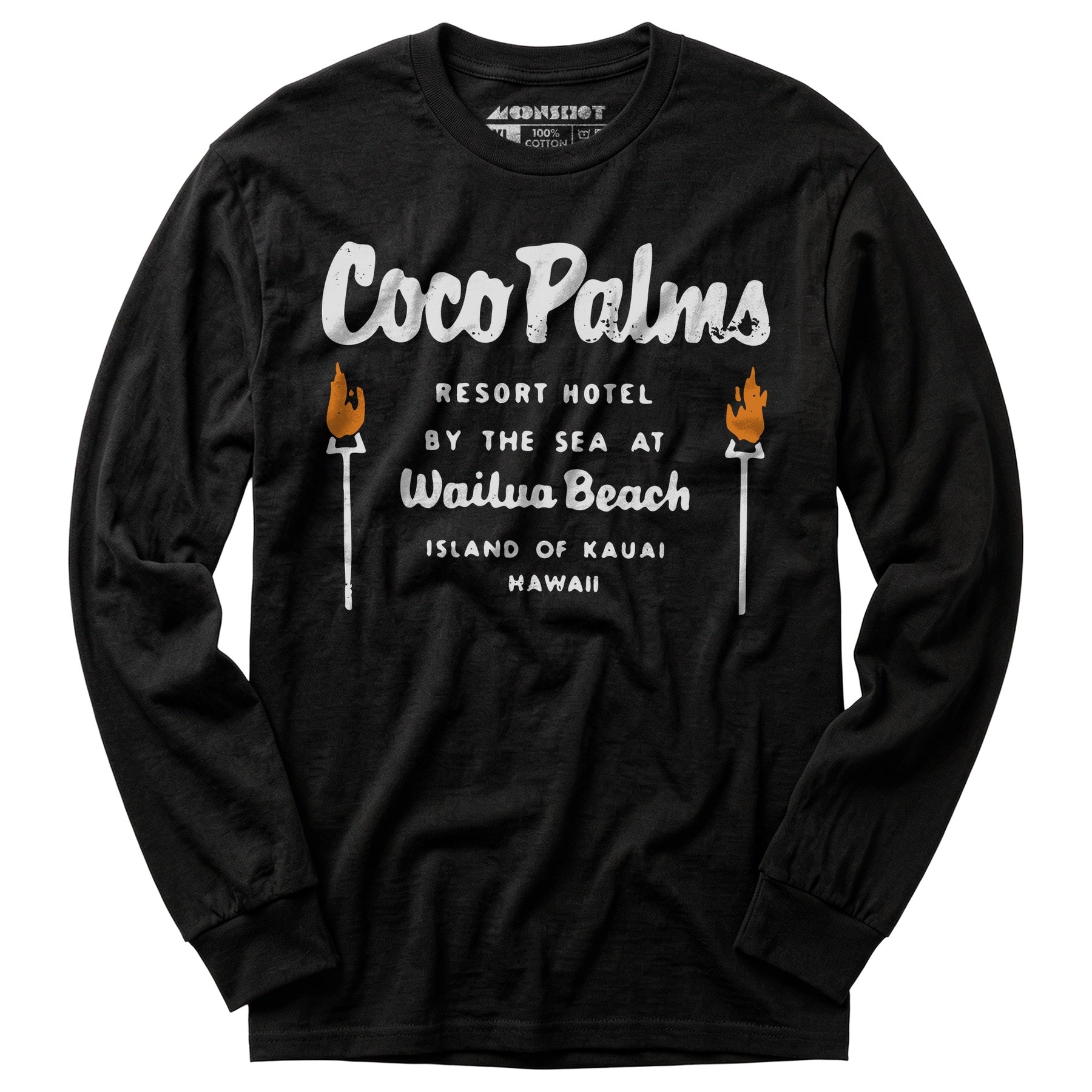 Coco Palms - Hawaii - Vintage Tiki Bar - Long Sleeve T-Shirt