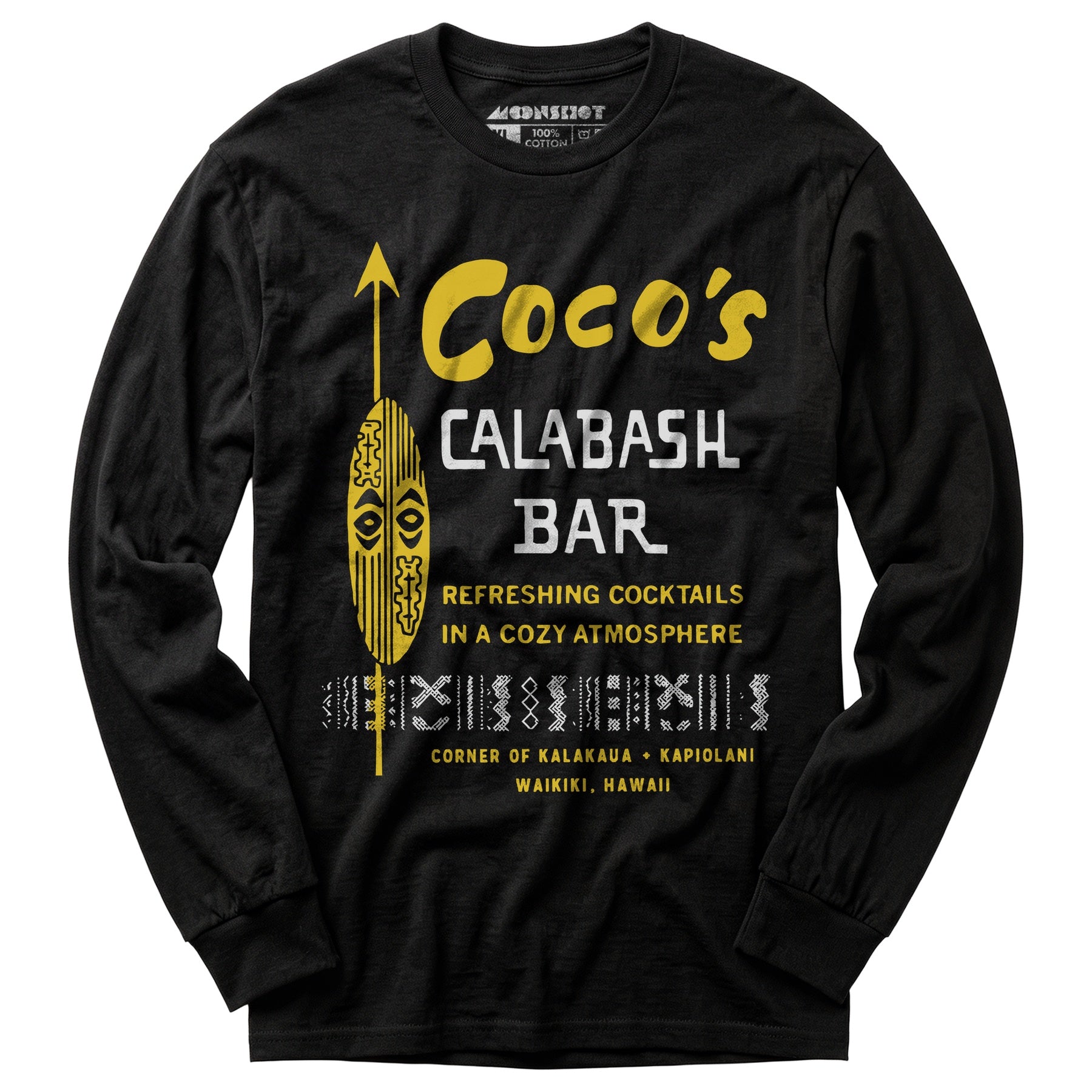 Coco's Calabash Bar - Waikiki, HI - Vintage Tiki Bar - Long Sleeve T-Shirt