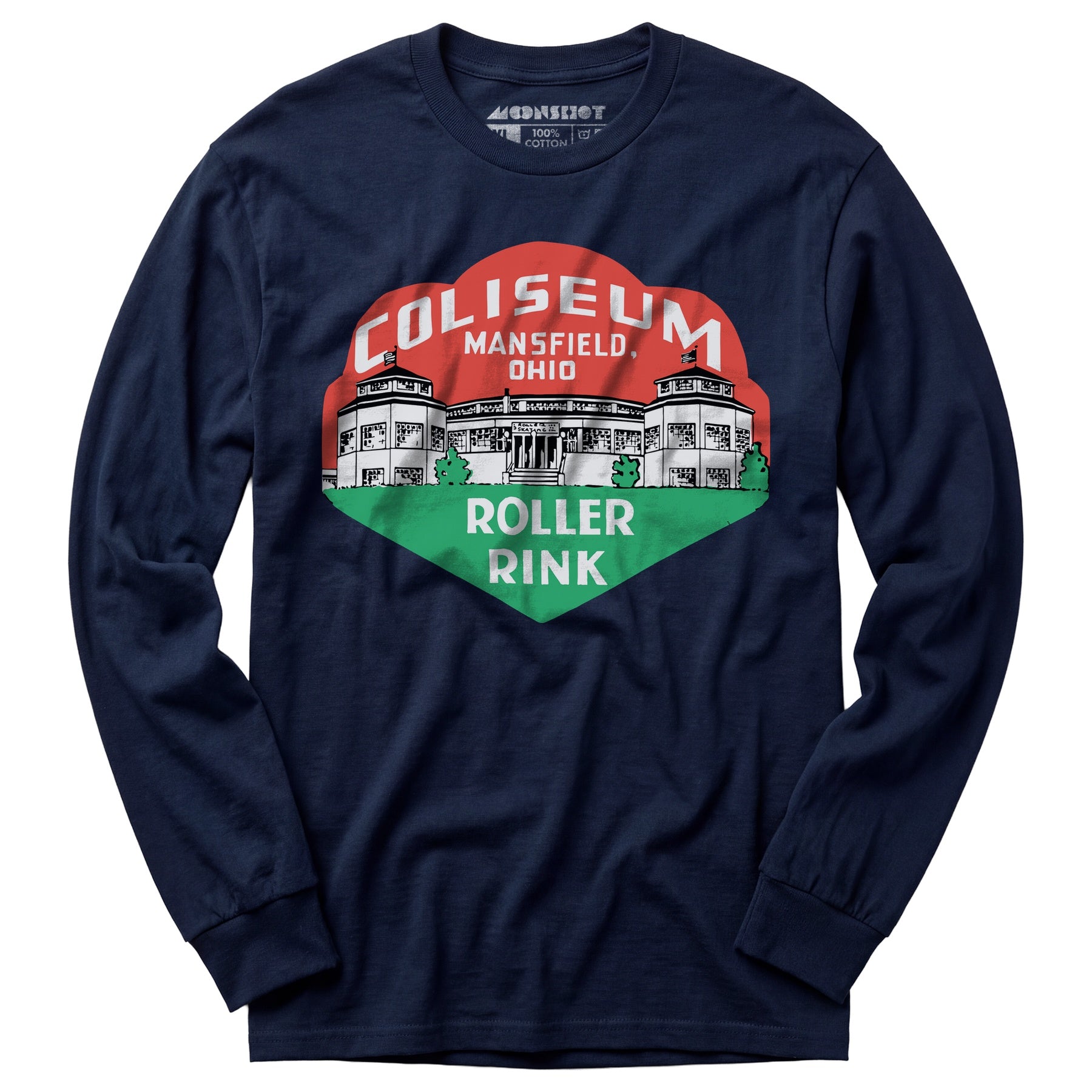 Coliseum - Mansfield, OH - Vintage Roller Rink - Long Sleeve T-Shirt