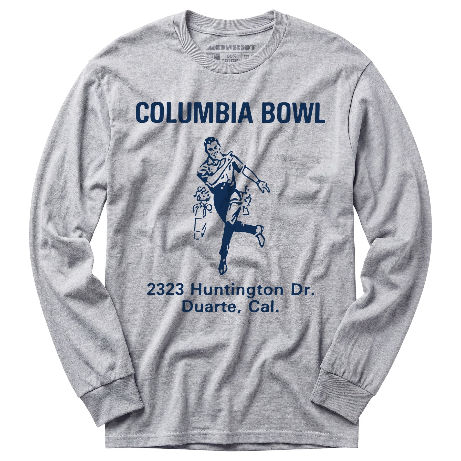 Columbia Bowl - Duarte, CA - Vintage Bowling Alley - Long Sleeve T-Shirt