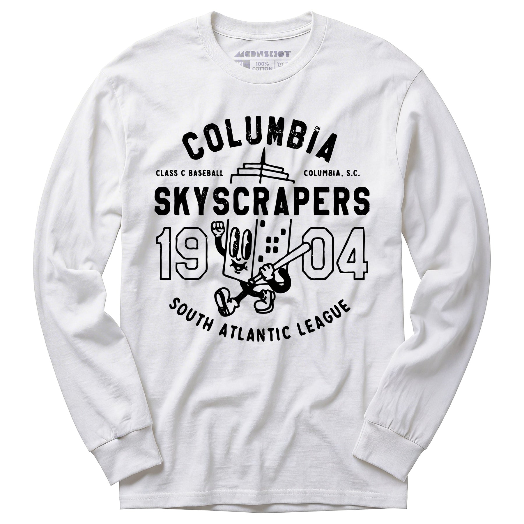 Columbia Skyscrapers - South Carolina - Vintage Defunct Baseball Teams - Long Sleeve T-Shirt