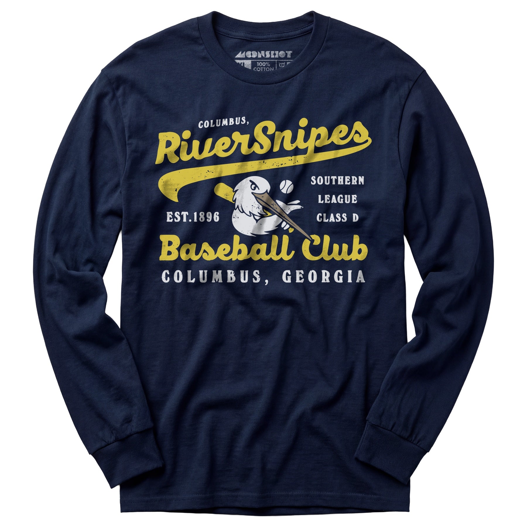 Columbus River Snipes - Georgia - Vintage Defunct Baseball Teams - Long Sleeve T-Shirt