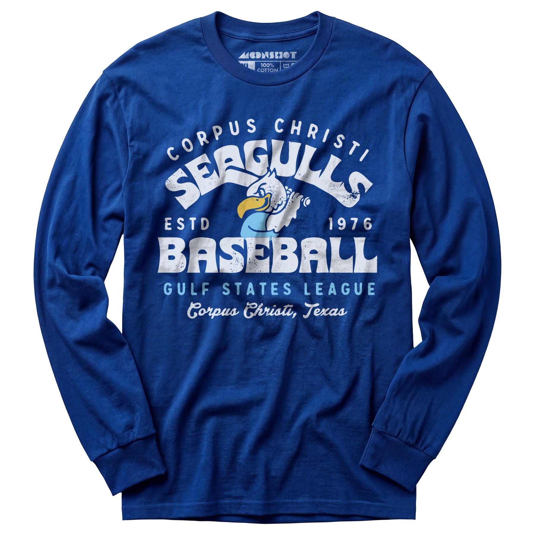 Corpus Christi Seagulls - Texas - Vintage Defunct Baseball Teams - Long Sleeve T-Shirt