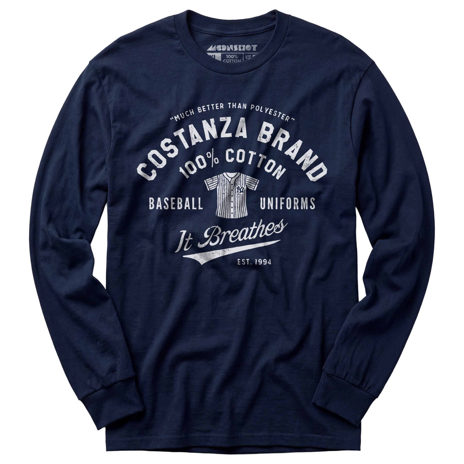 Costanza Brand Cotton Baseball Uniforms - Long Sleeve T-Shirt