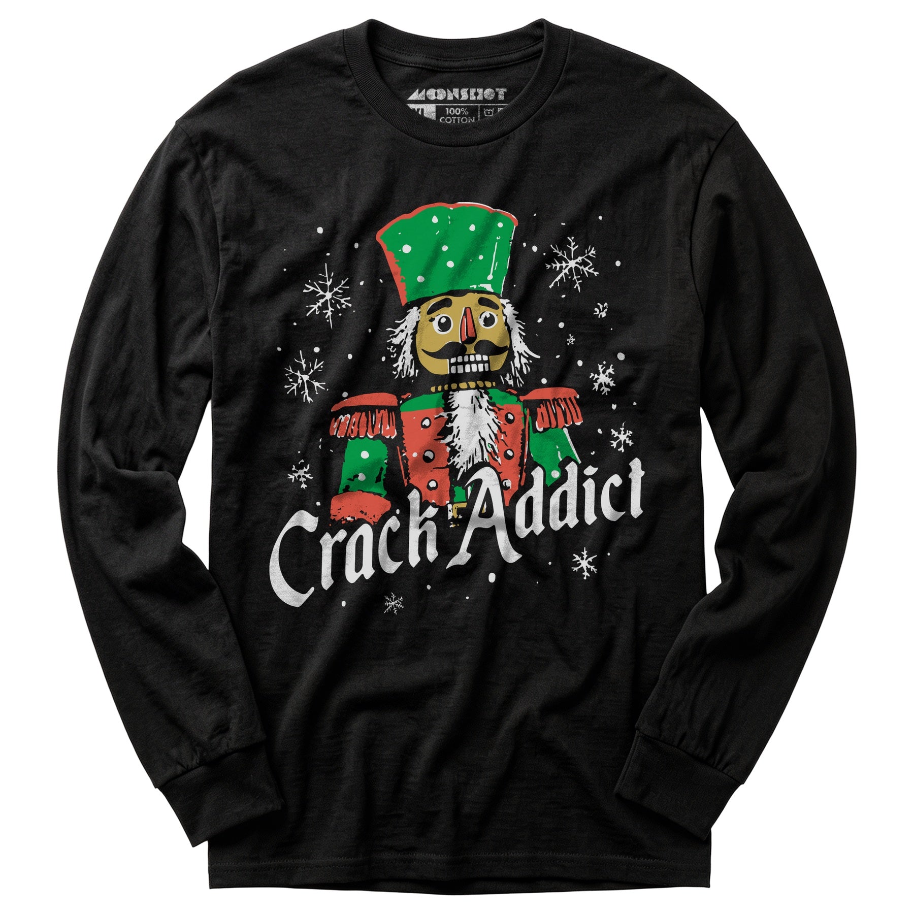 Crack Addict Nutcracker - Long Sleeve T-Shirt