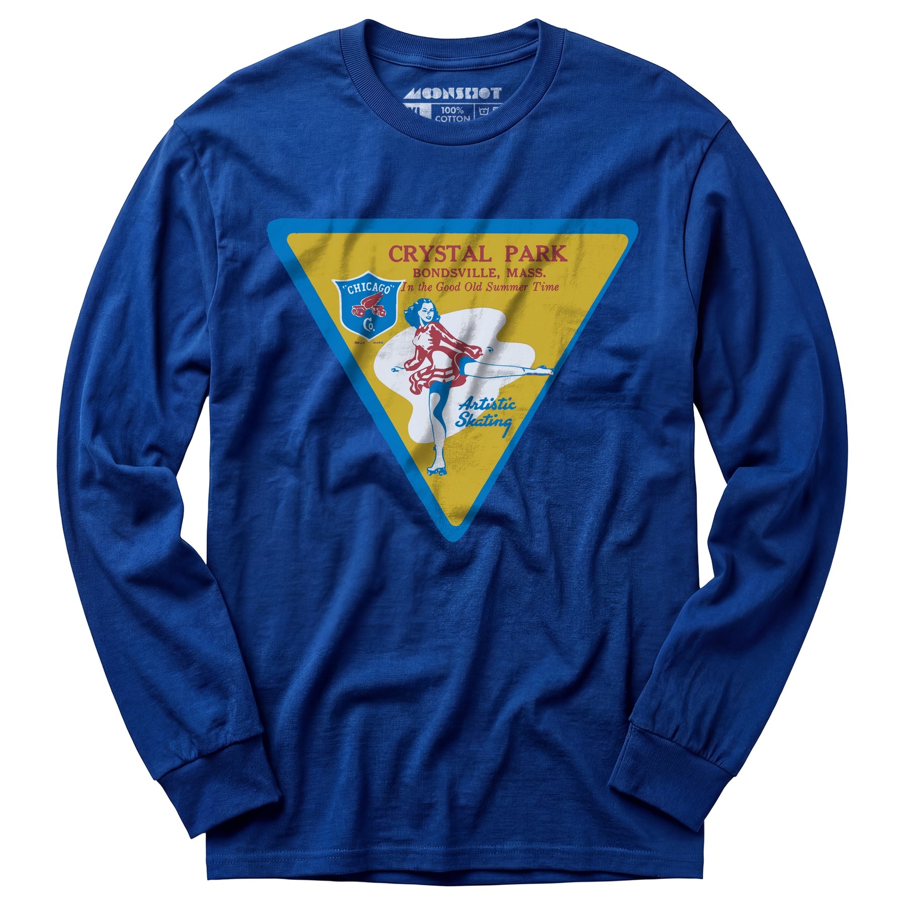 Crystal Park - Bondsville, MA - Vintage Roller Rink - Long Sleeve T-Shirt