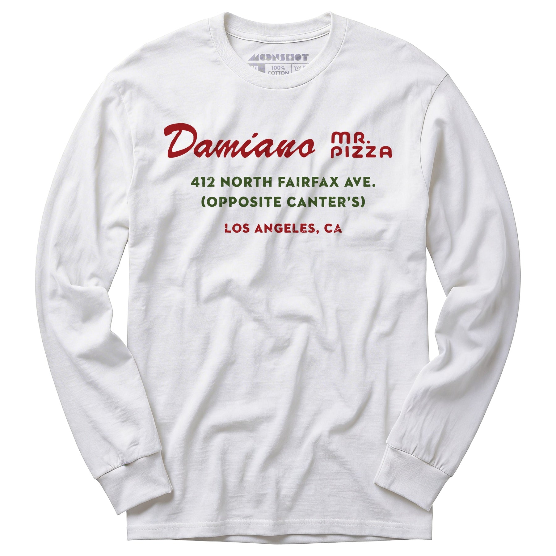 Damiano Mr. Pizza - Los Angeles, CA - Vintage Restaurant - Long Sleeve T-Shirt