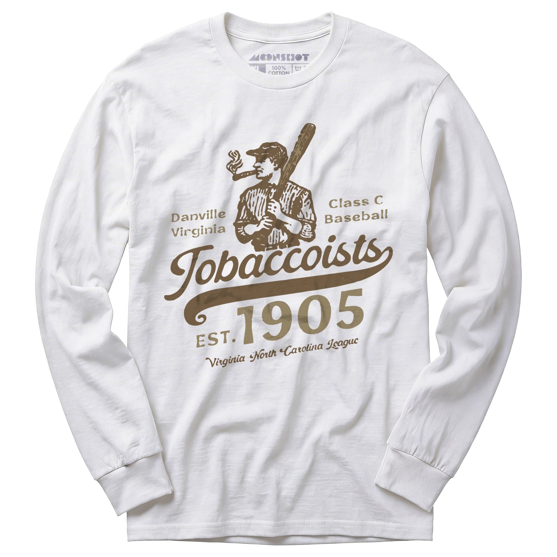 Danville Tobaccoists - Virginia - Vintage Defunct Baseball Teams - Long Sleeve T-Shirt