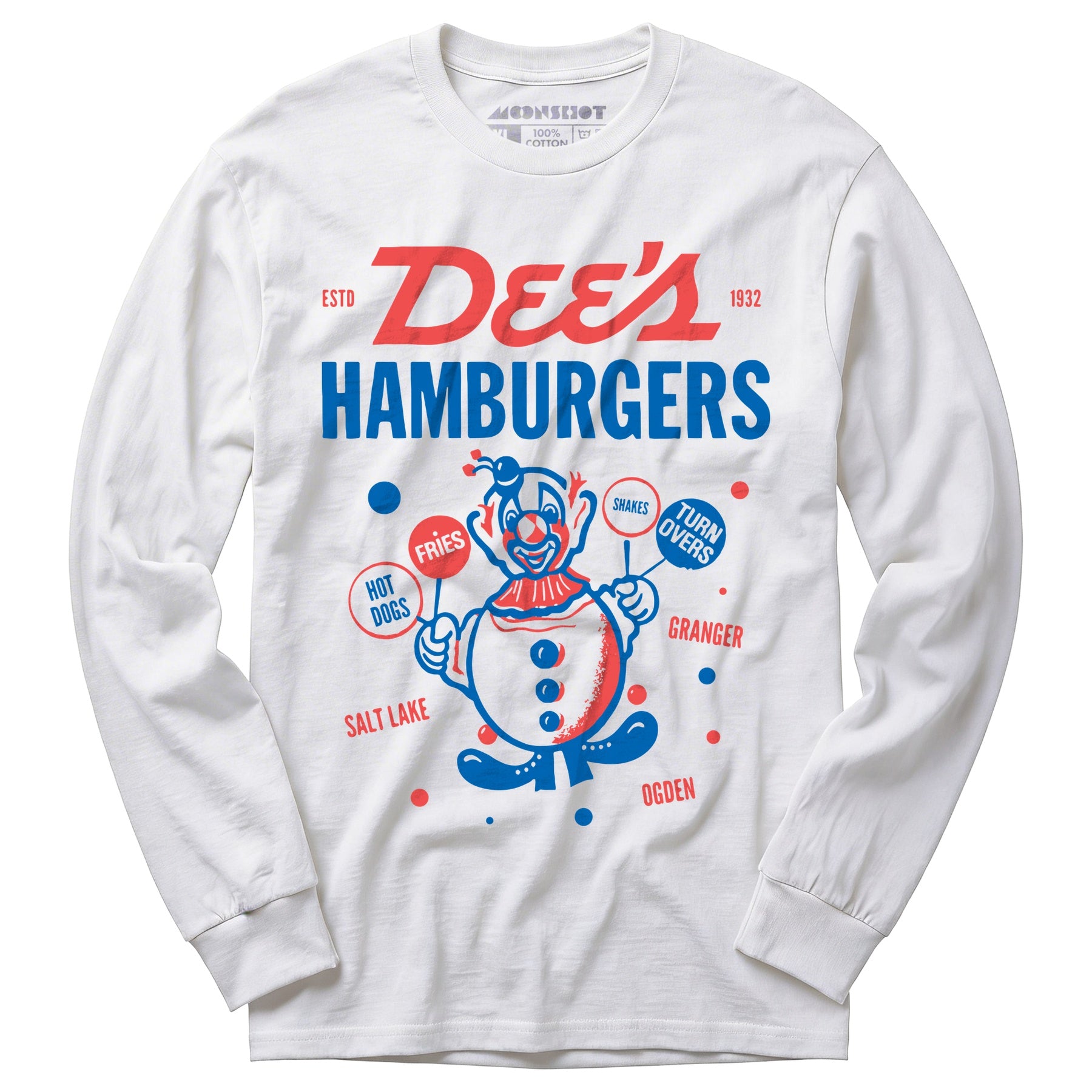 Dee's Hamburgers - Salt Lake City, UT - Vintage Restaurant - Long Sleeve T-Shirt