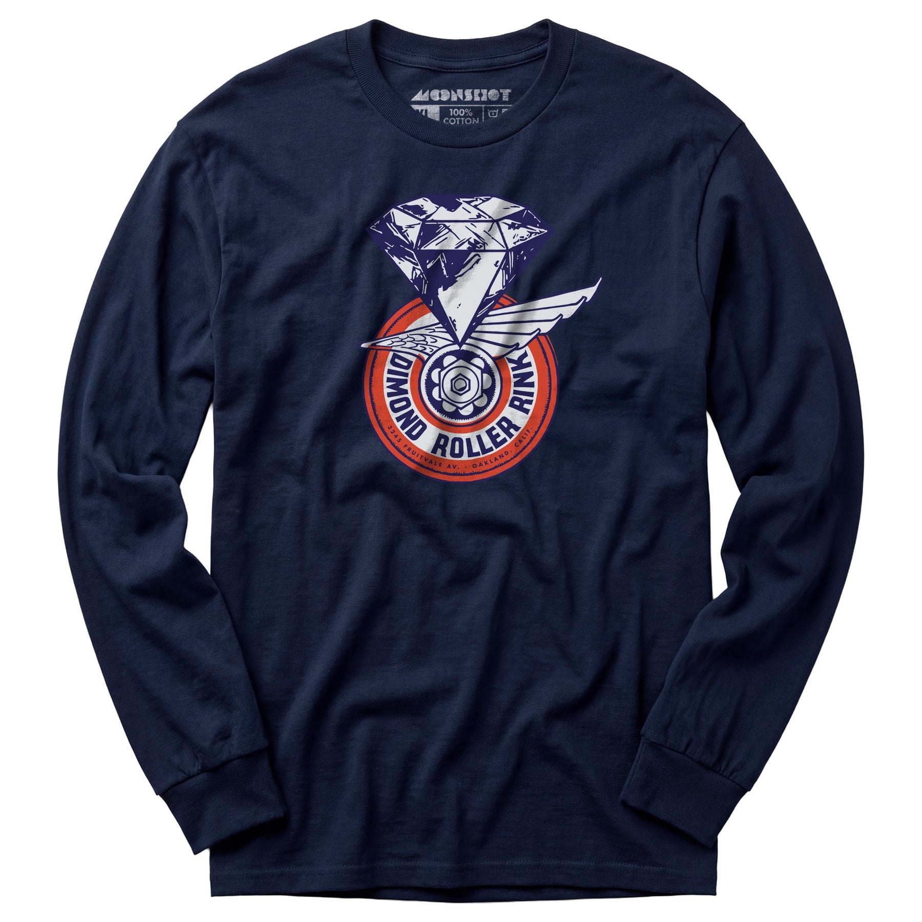 Dimond Roller Rink - Oakland, CA - Vintage Roller Rink - Long Sleeve T-Shirt