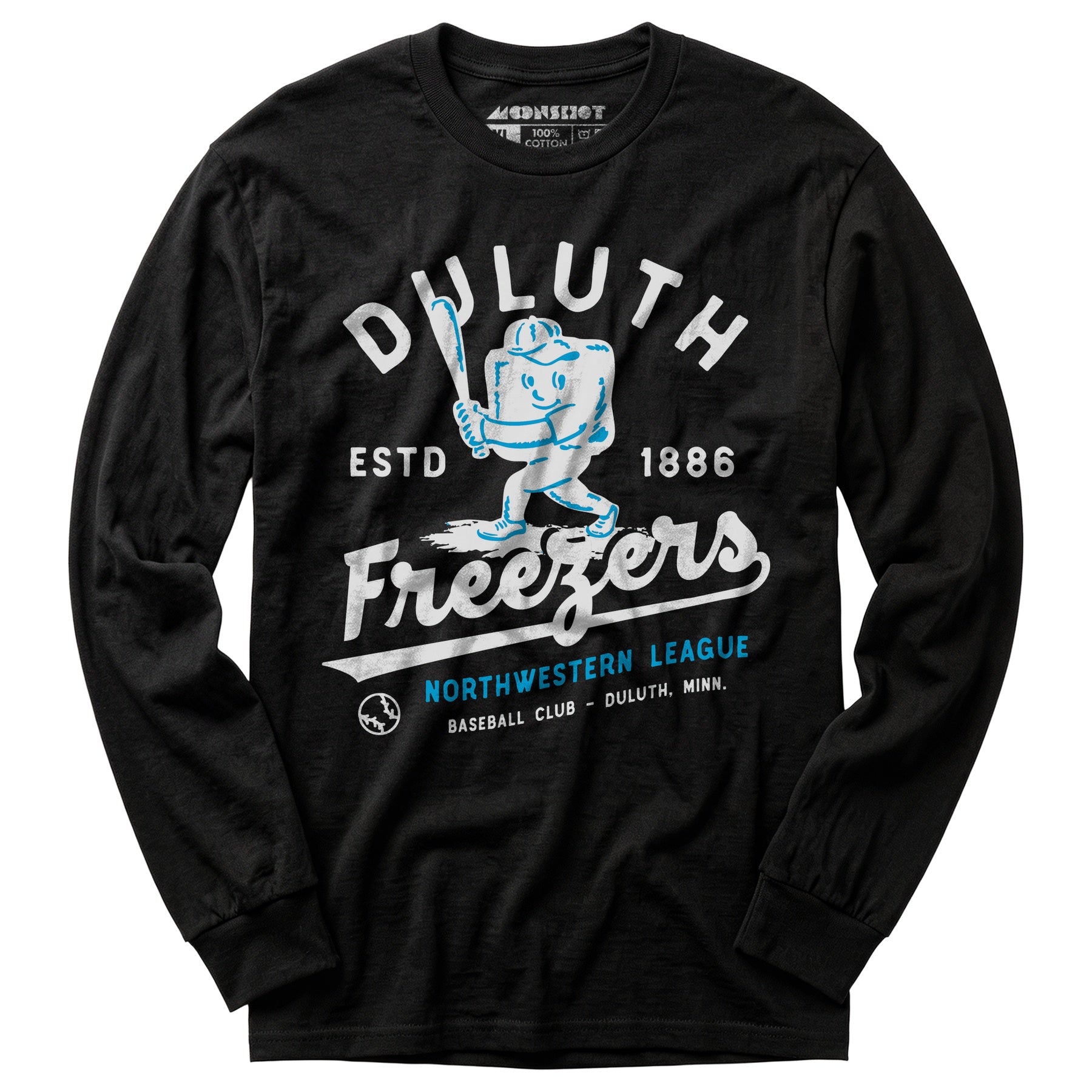 Duluth Freezers - Minnesota - Vintage Defunct Baseball Teams - Long Sleeve T-Shirt