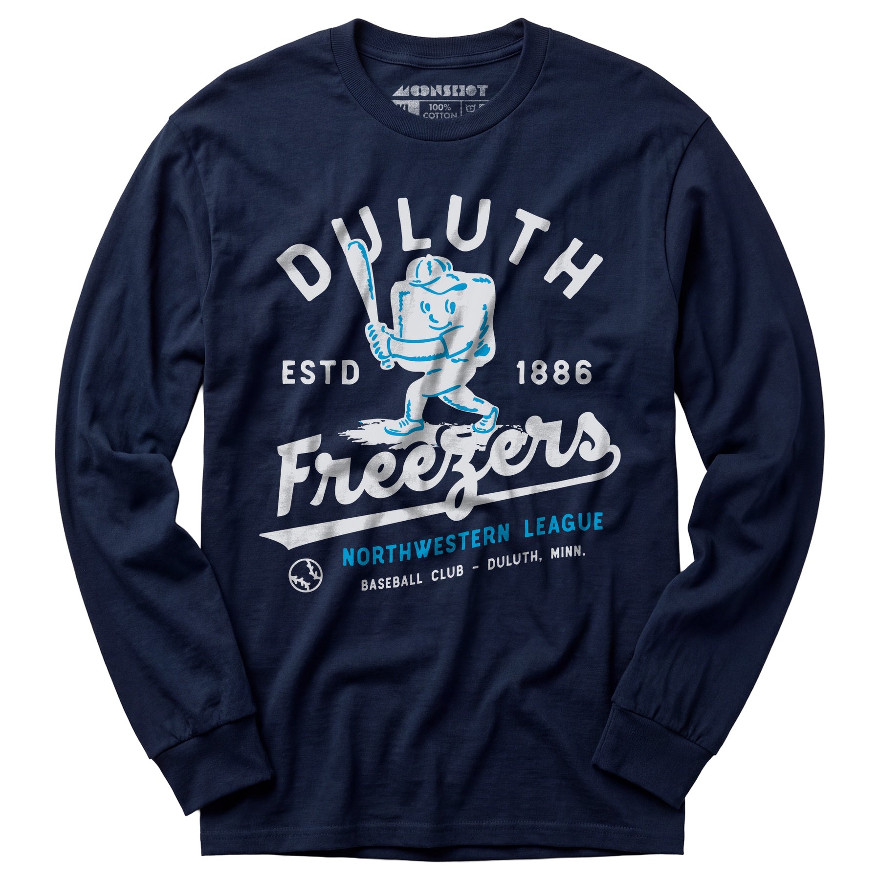 Duluth Freezers - Minnesota - Vintage Defunct Baseball Teams - Long Sleeve T-Shirt