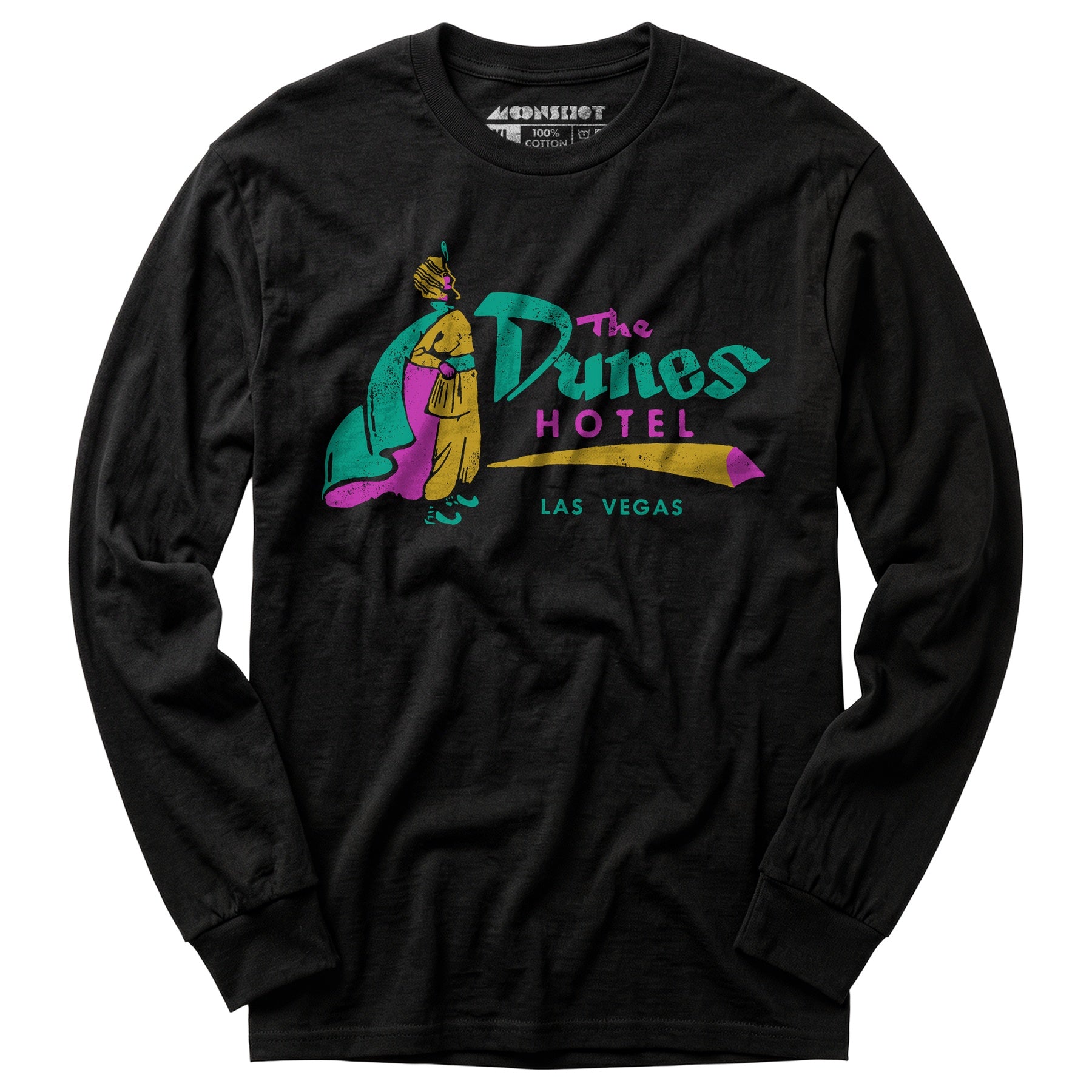 Dunes Hotel v3 - Vintage Las Vegas - Long Sleeve T-Shirt