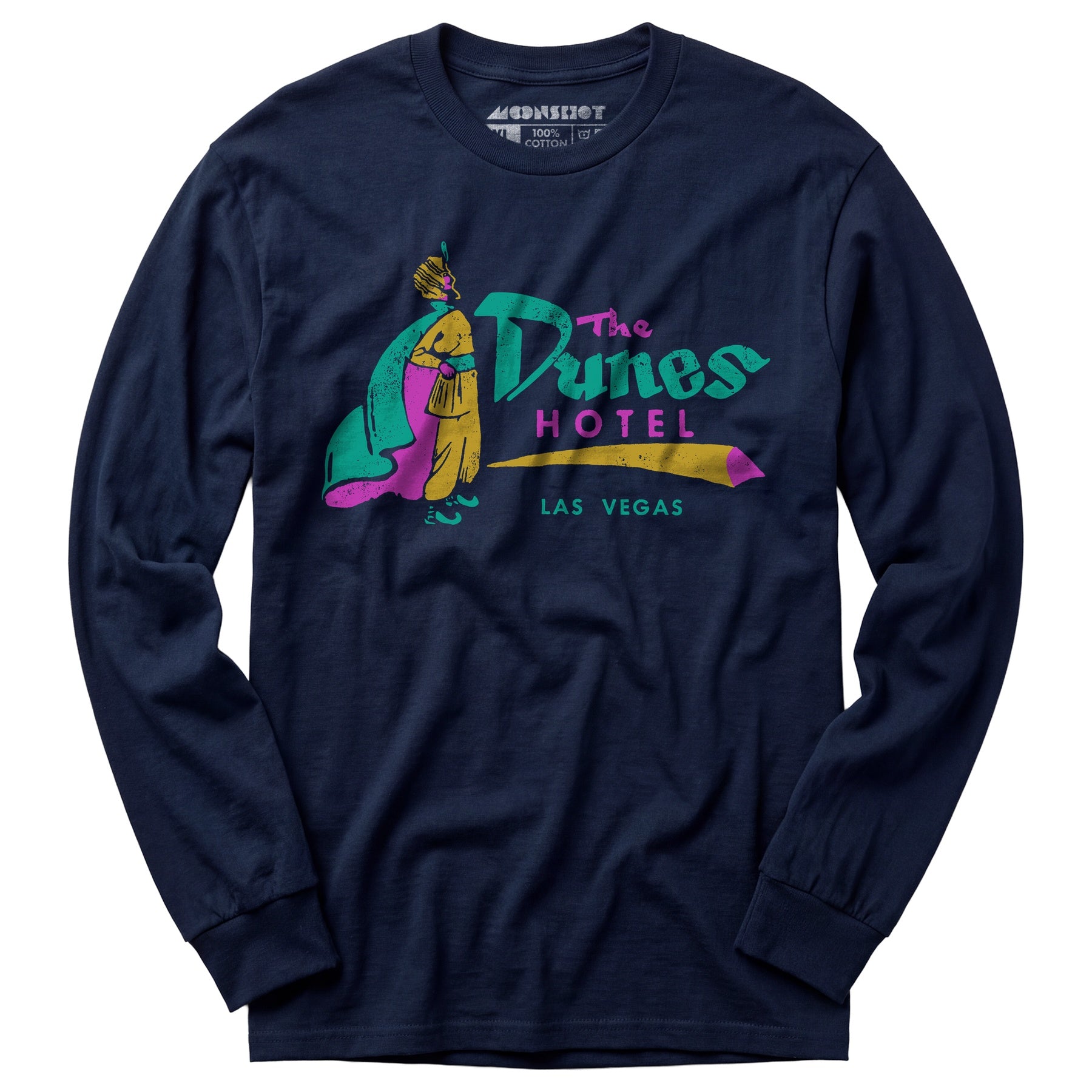 Dunes Hotel v3 - Vintage Las Vegas - Long Sleeve T-Shirt