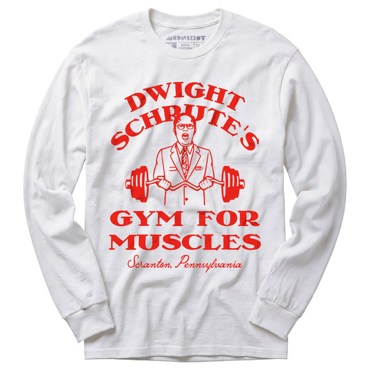 Dwight Schrute's Gym For Muscles - Long Sleeve T-Shirt
