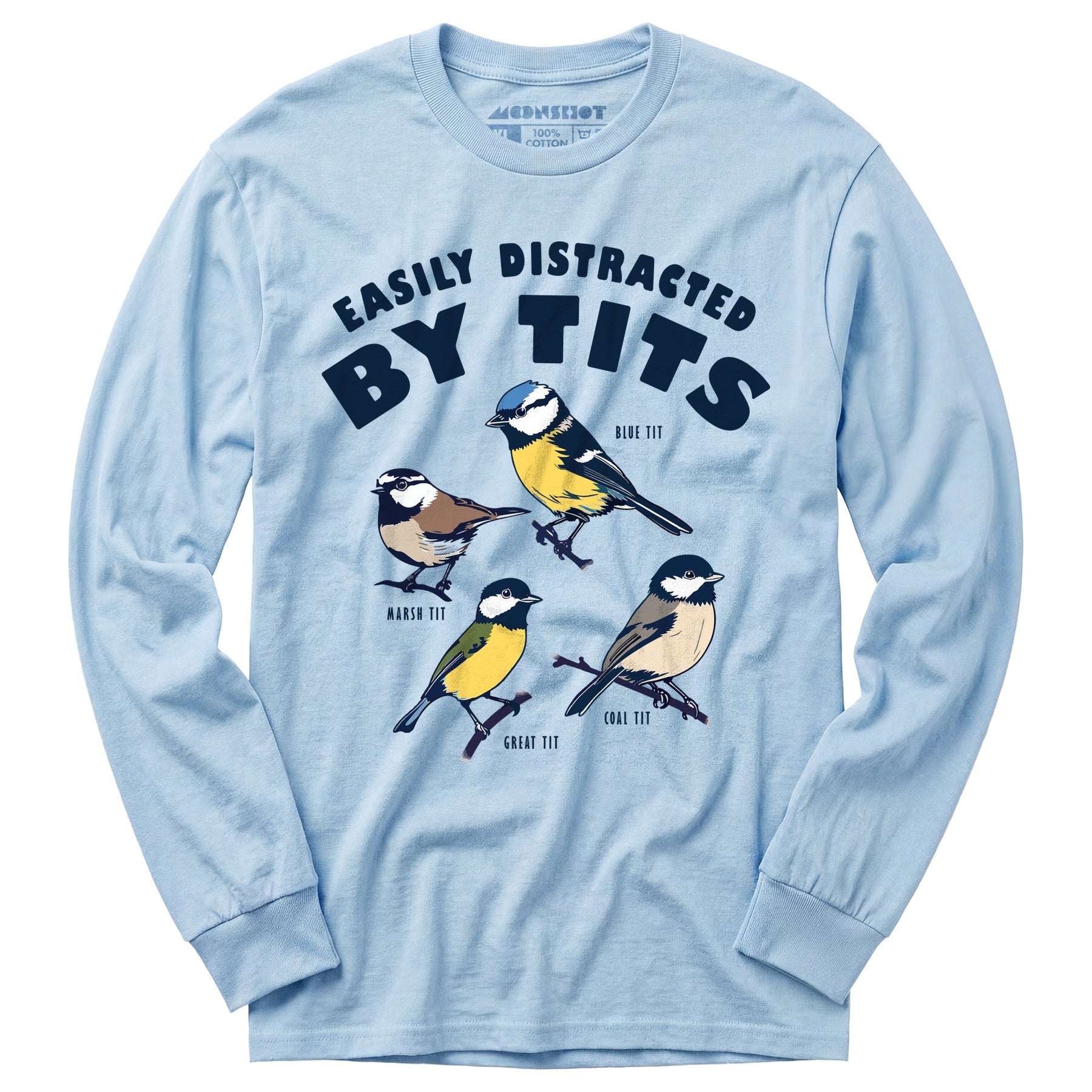 Easily Distracted Birds - Long Sleeve T-Shirt