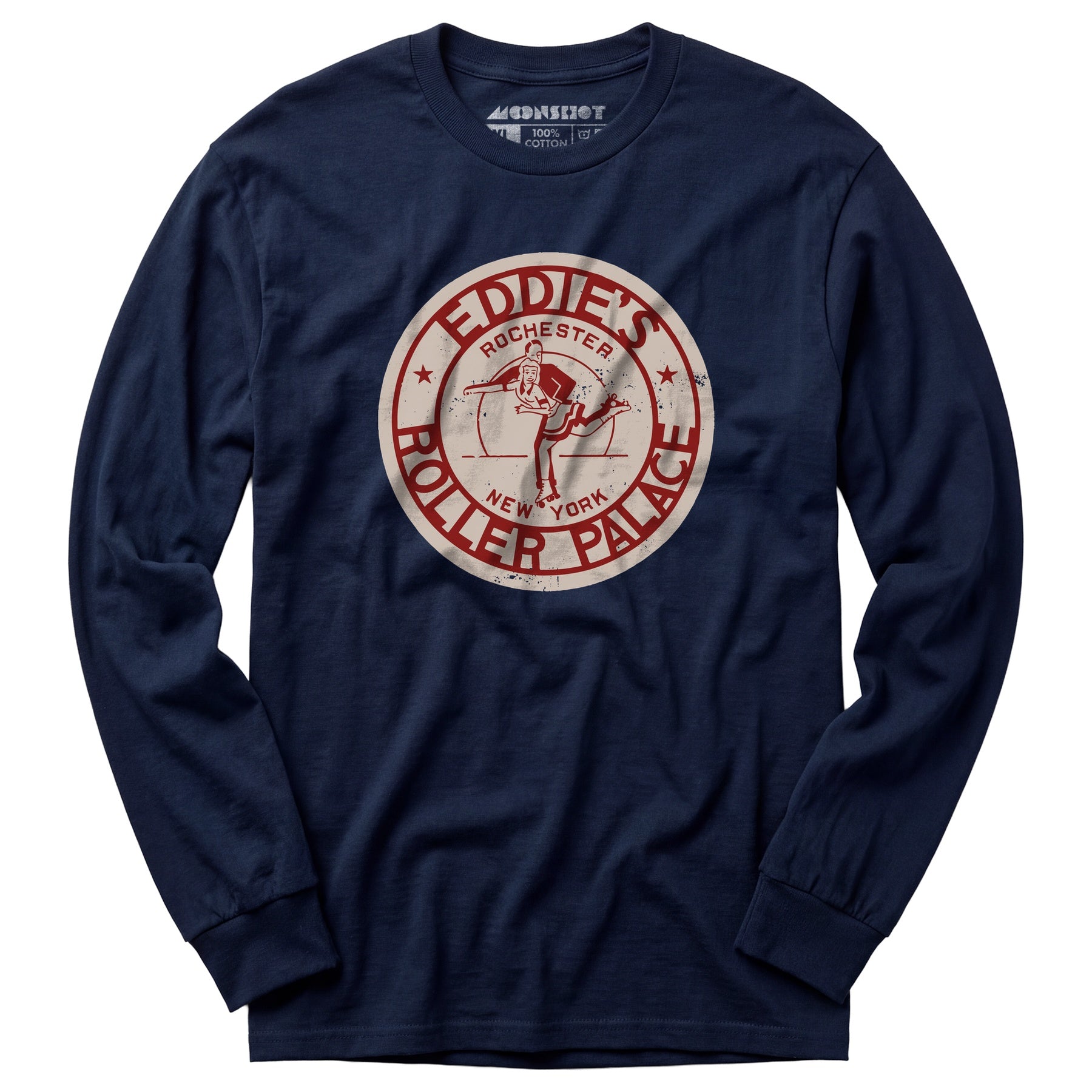 Eddie's Roller Palace - Rochester, NY - Vintage Roller Rink - Long Sleeve T-Shirt