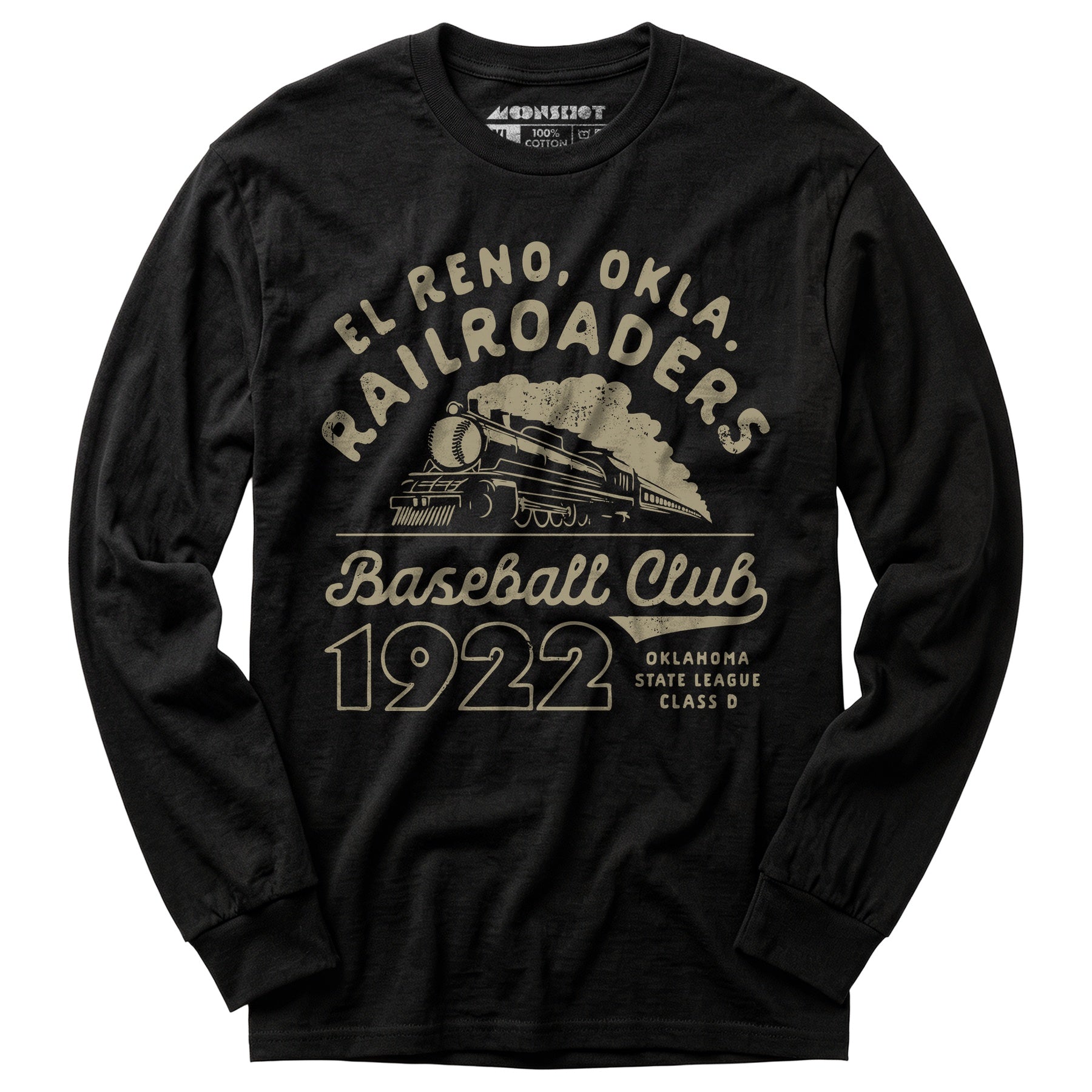 El Reno Railroaders - Oklahoma - Vintage Defunct Baseball Teams - Long Sleeve T-Shirt