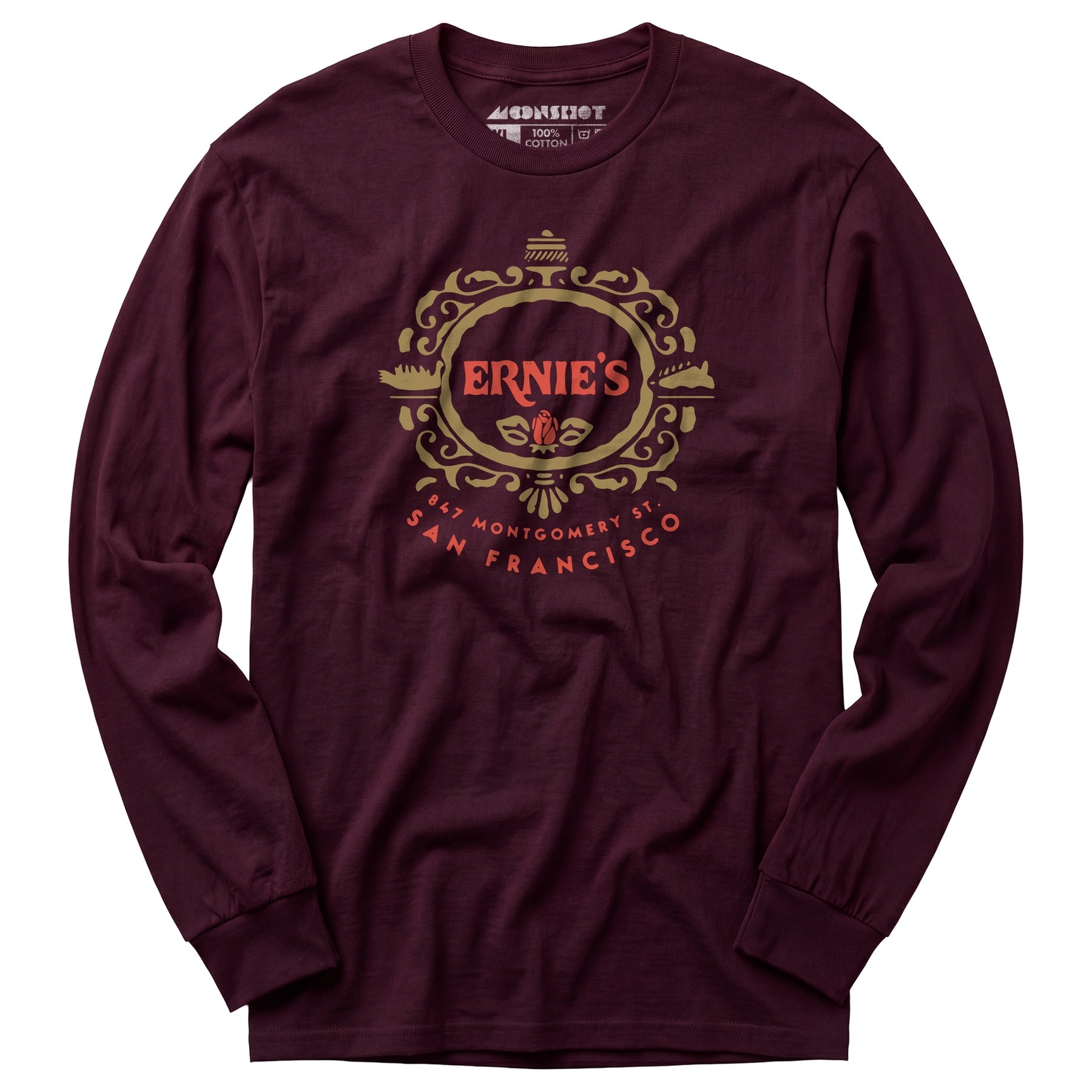 Ernie's - San Francisco, CA - Vintage Restaurant - Long Sleeve T-Shirt