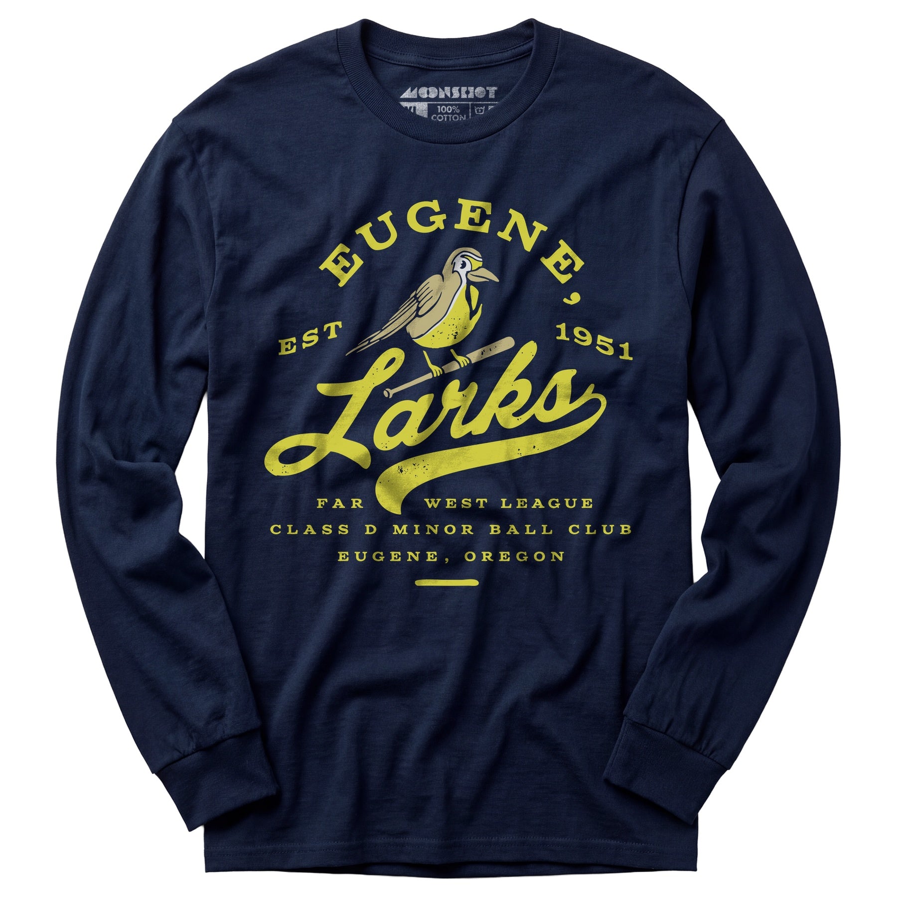 Eugene Larks - Oregon - Vintage Defunct Baseball Teams - Long Sleeve T-Shirt