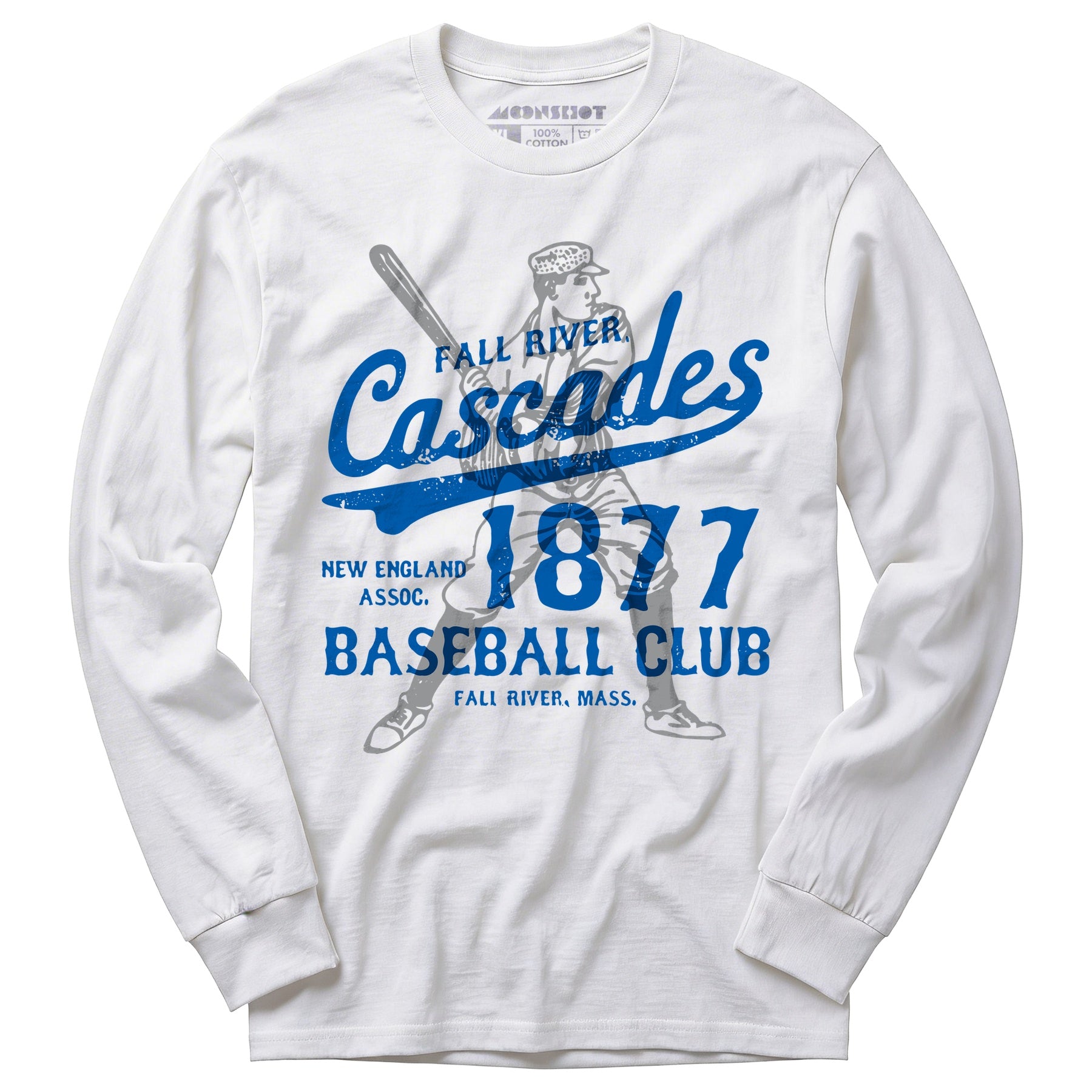 Fall River Cascades - Massachusetts - Vintage Defunct Baseball Teams - Long Sleeve T-Shirt